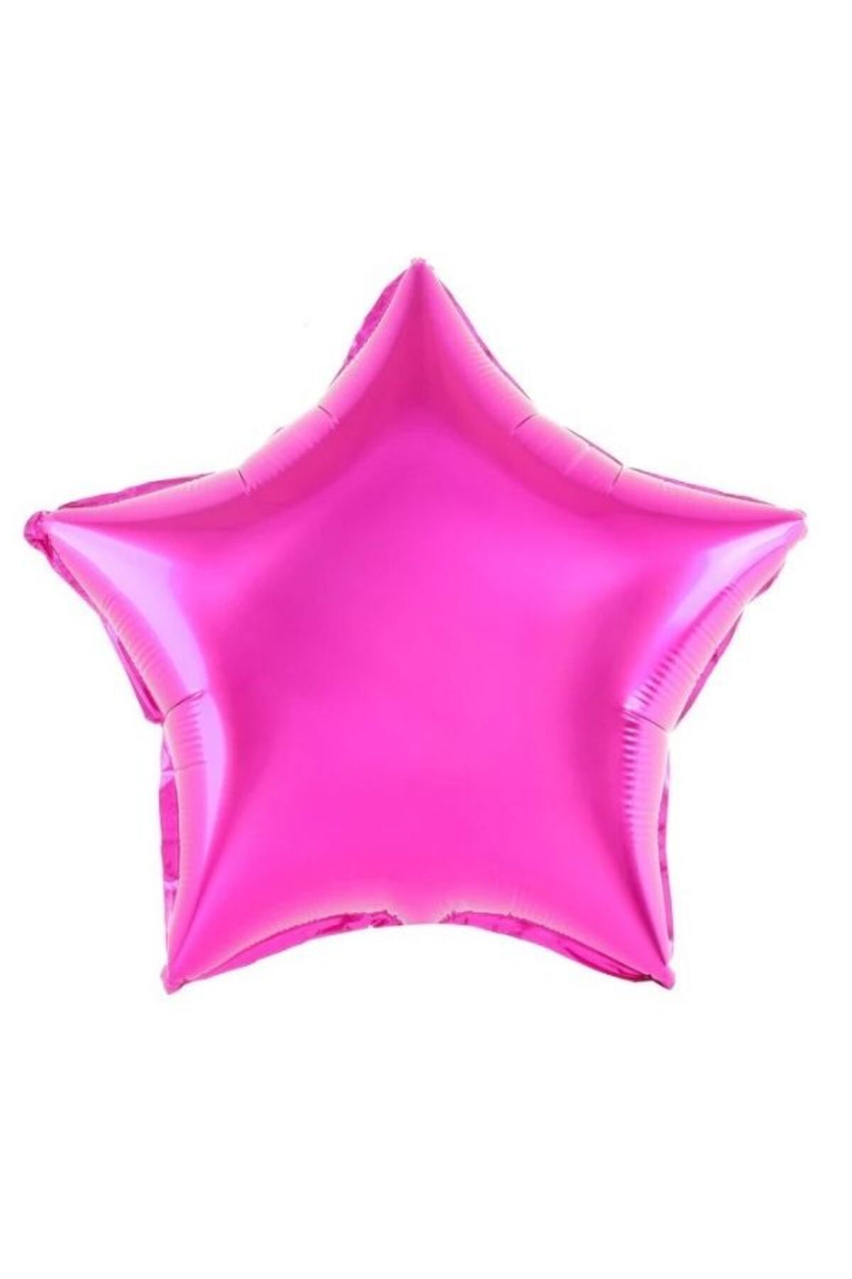 PartiCompany ⭐️ Fuşya Renk Yıldız Şekilli Folyo Balon