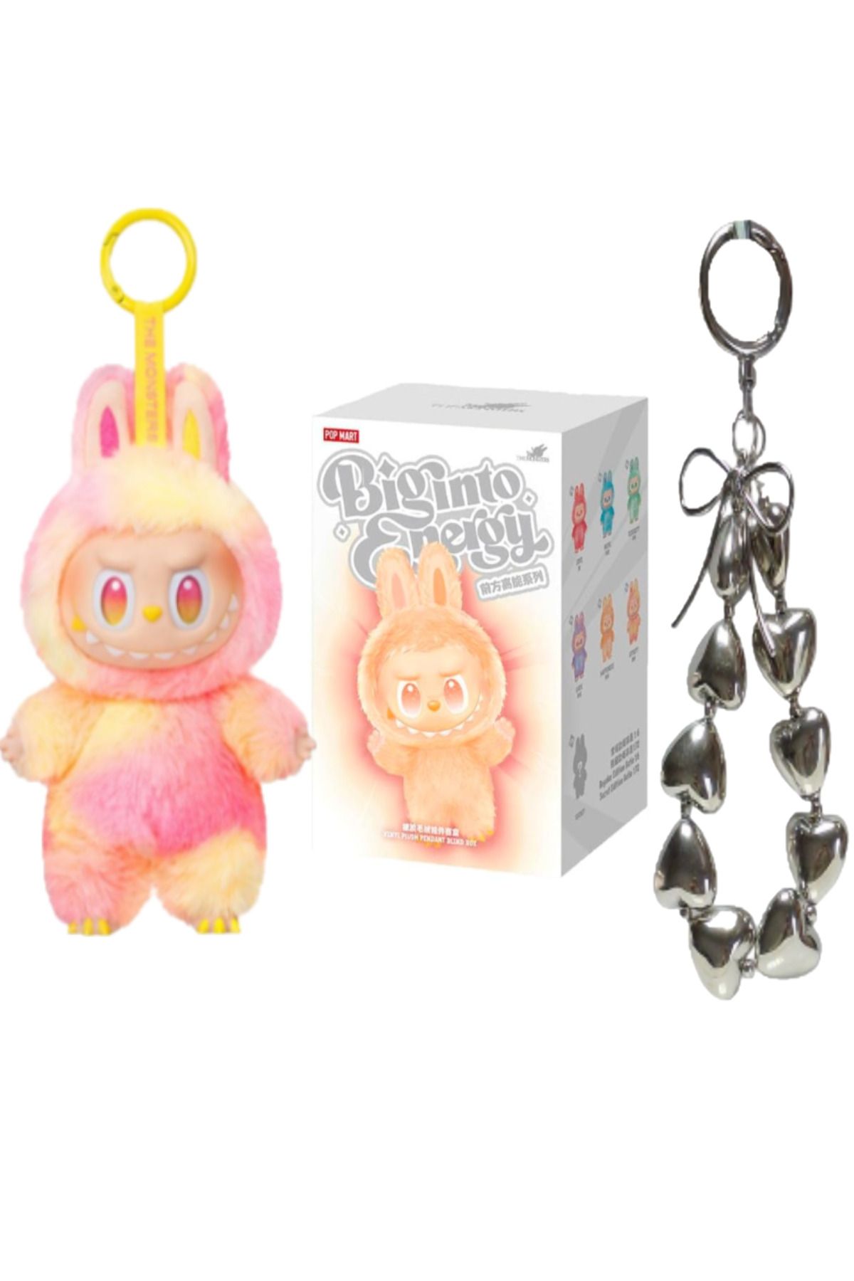 FO Labubu Oyuncak Labubu Peluş Bebek Peluş Oyuncak Labubu Anahtarlık, Charm Hediyeli