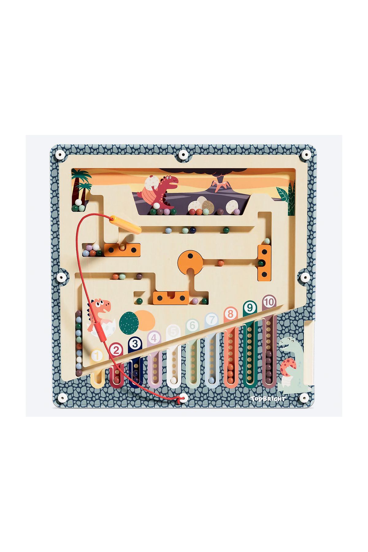 Calimera Toys Ahşap Dinazor Yumurtaları Mıknatıslı Labirent