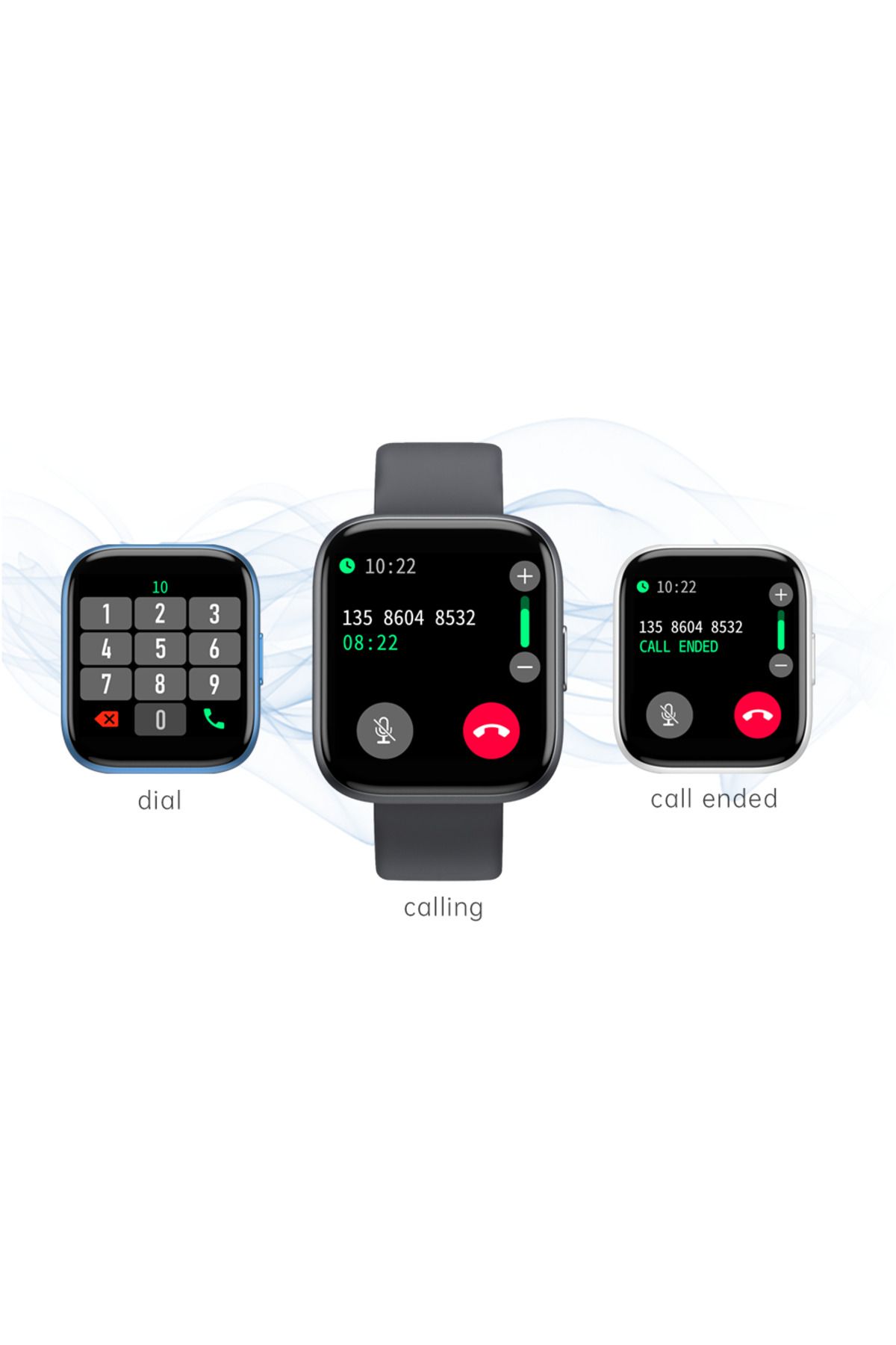 ideal STORE-Ceas Smartwatch TimeS Collection IdealStore, Ecran Tactil 1.55 inch, Preluare Apeluri Bluetooth, Not 3