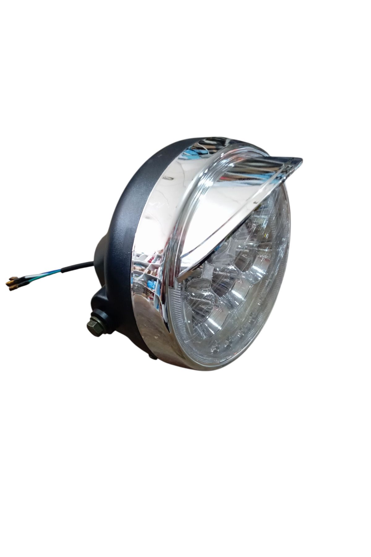 Matrix 3 TEKERLİ KASALI ELEKTRİKLİ ÖN FAR YUVARLAK LEDLİ 16 İNC 3 KABLOLU