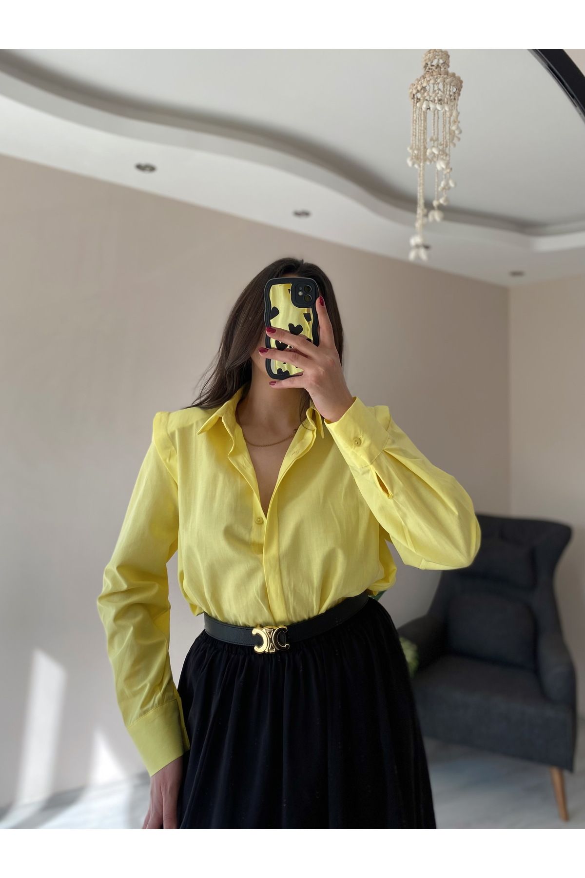 Hacer Balcı Oversize Premium Vatkalı Gömlek