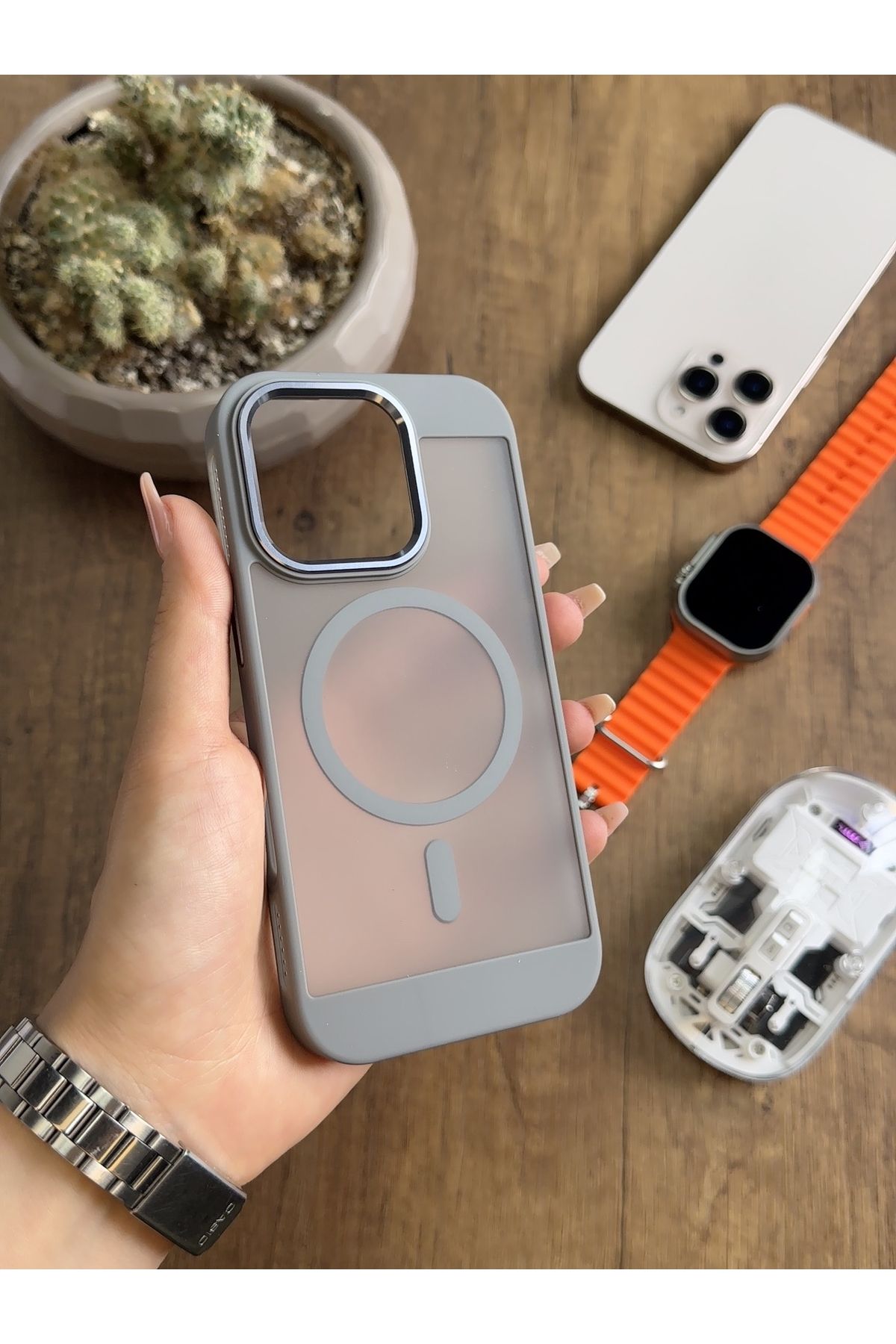 MTL iPhone 15 Pro MagSafe Uyumlu Silikon Kılıf Soocase635