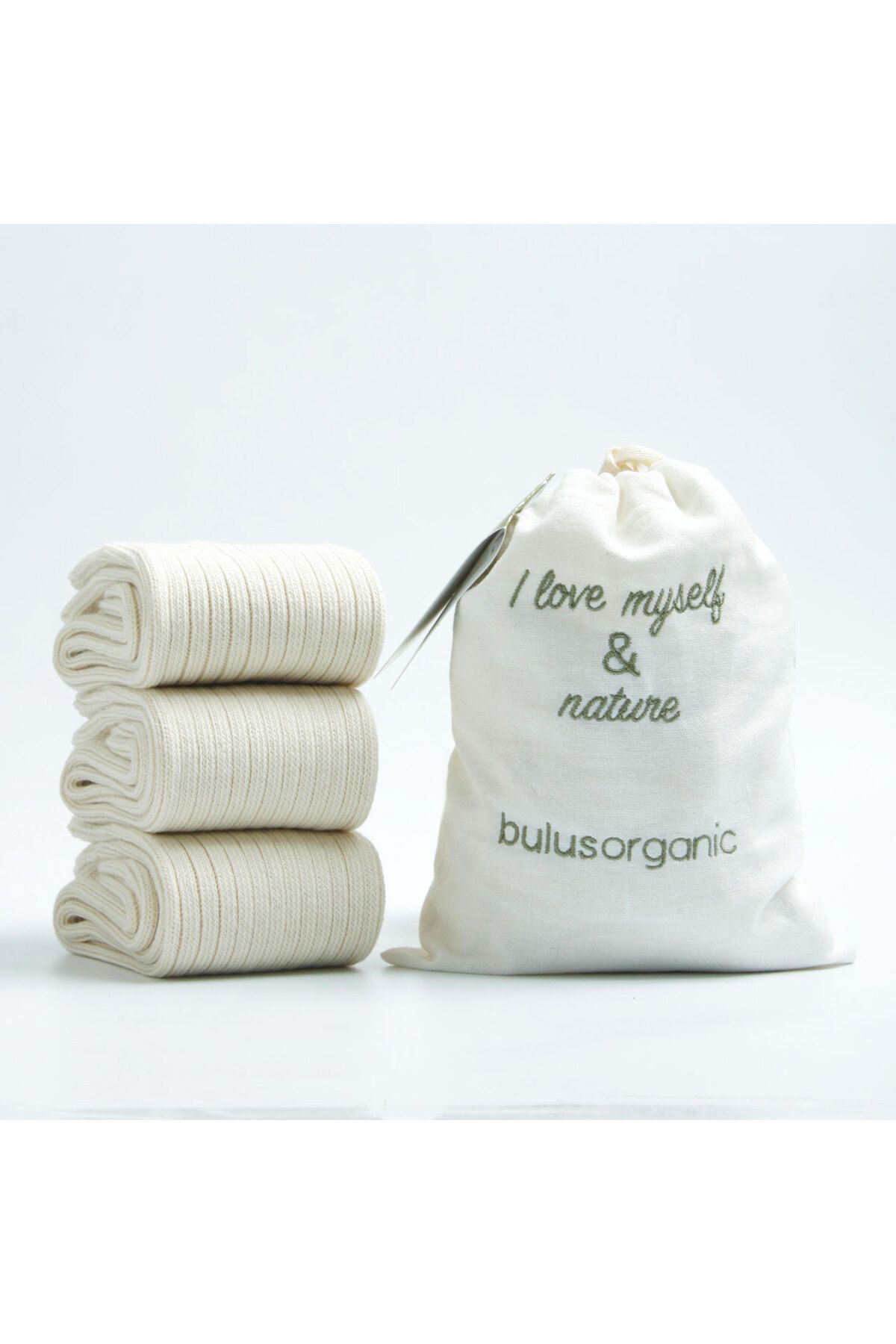 Buluş Organic 3'lü%100 Organik Pamuk Soket Çorap– Unisex, Yumuşak ve Nefes Alabilir, Sıkmayan, Ter Emici