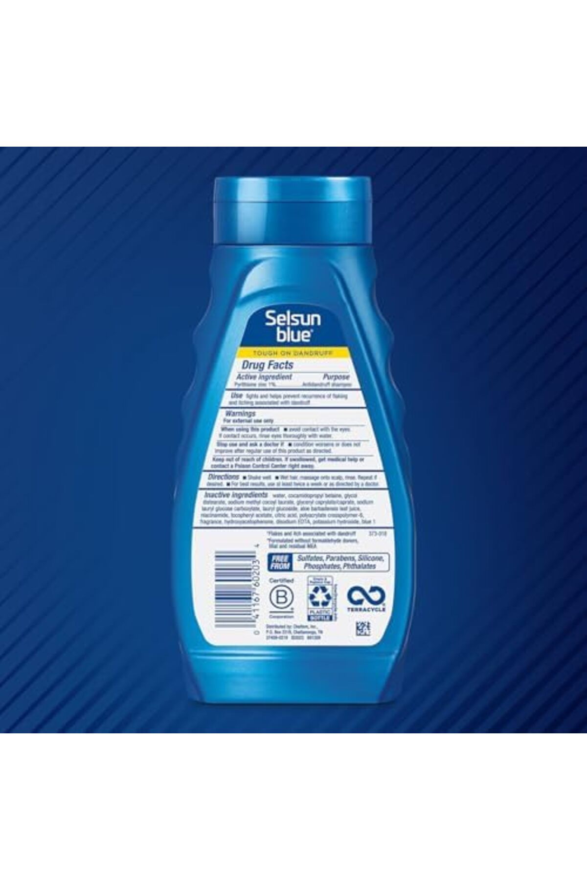 Selsun Blue-Itchy Dry Scalp Anti-dandruff Shampoo, 11 fl. oz, Extra-Hydrating Formula, Pyrithione Zi 4