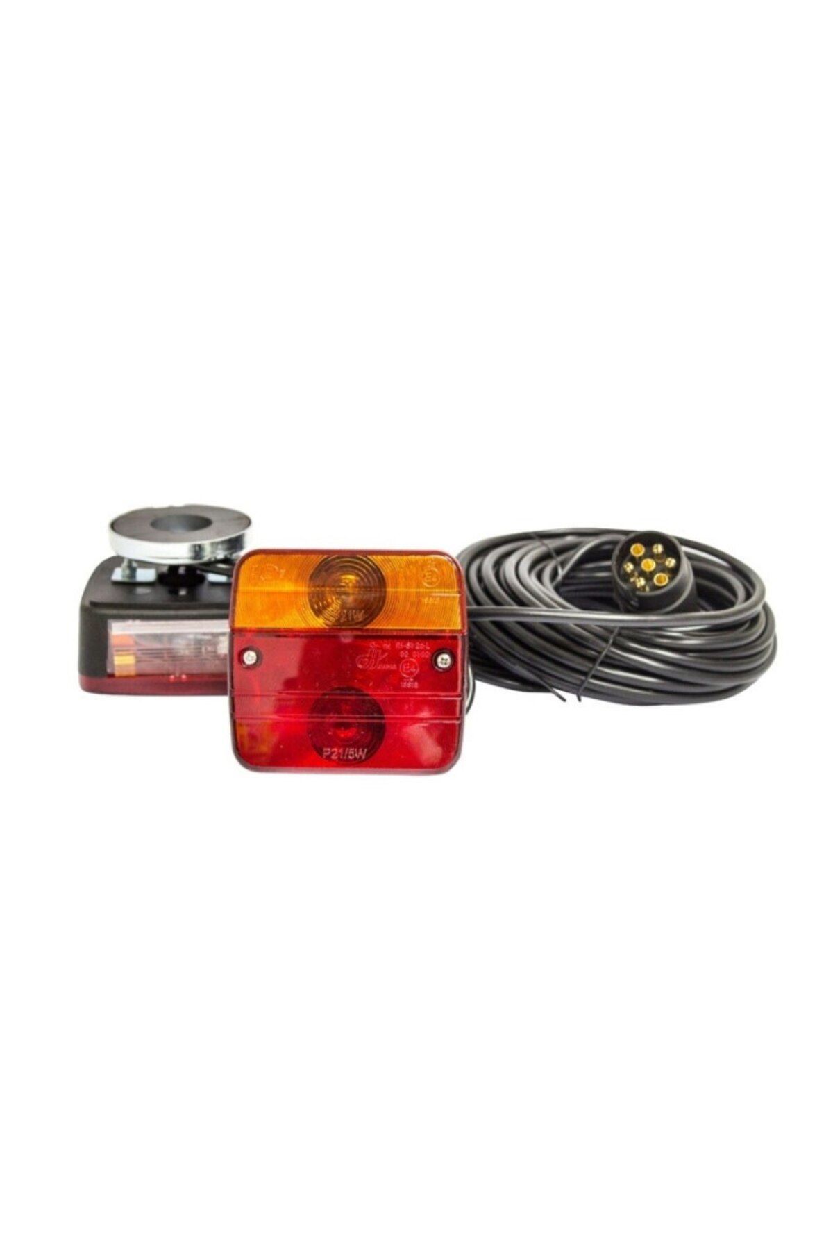ideal STORE Set Lampi Magnetice Idealstore Pentru Remorca, Fisa 7 Pini, Cablu Intre Stopuri 2.5m, Cablu Fisa 7.5 - One Size