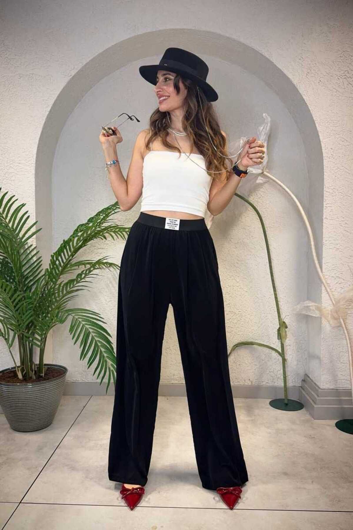 Quzu ETİKET DETAYLI PANTOLON