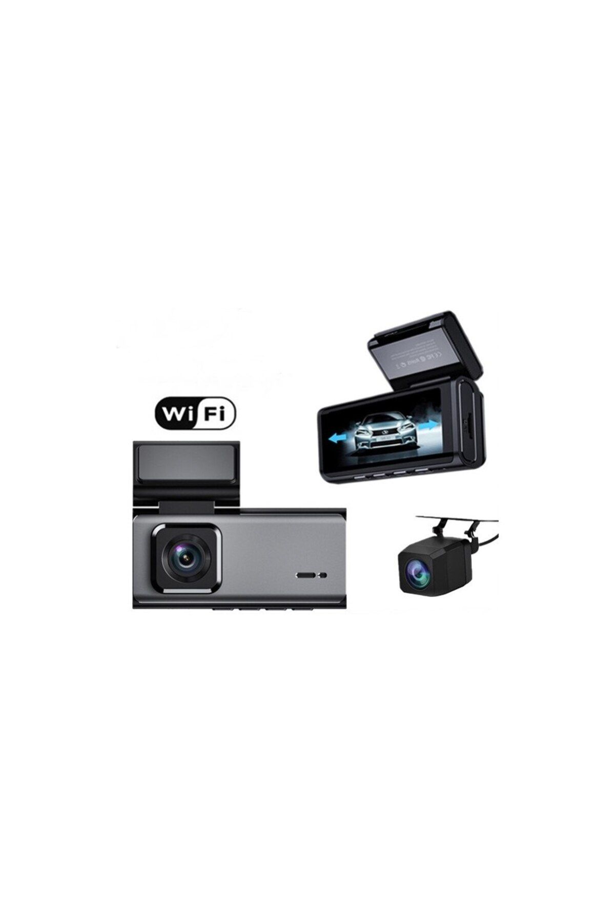 ideal STORE-idealStore DVR System, 2 Cameras: Front and Rear, 2K Front Video Recording, 3 Inch Touchscreen Screen 6