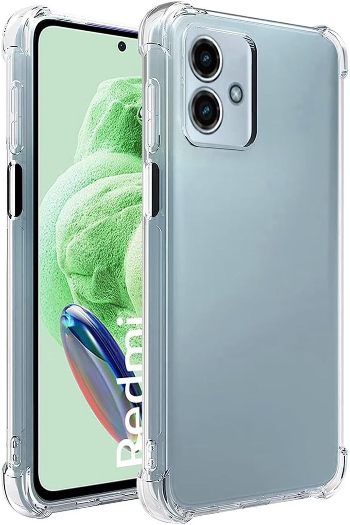 Ehr. Xiaomi Redmi Note 12 5G Uyumlu Darbe Önleyici Sararmaya Dayanıklı Airbag Korumalı Ultra Slim TPU Şef
