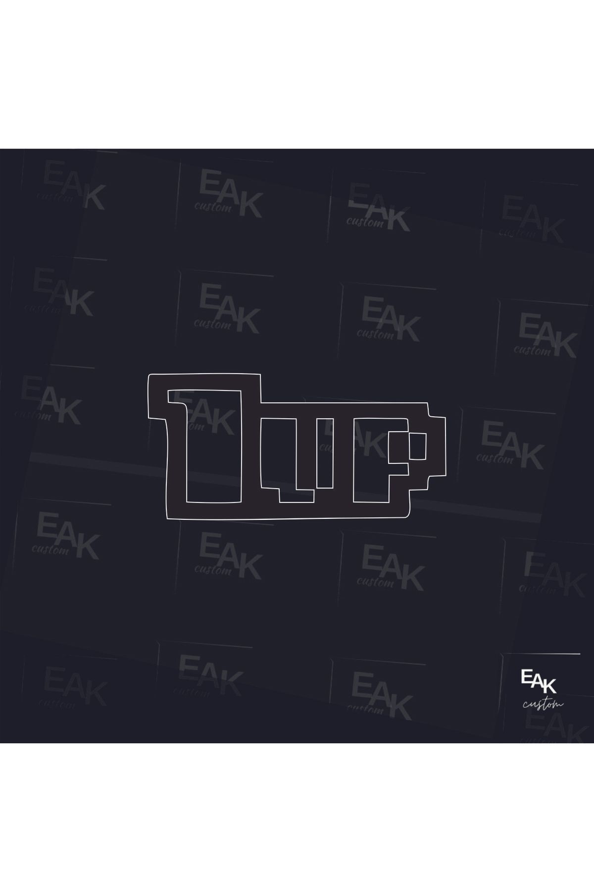 eakcustom 1UP LEVEL oto sticker (10cm x 4cm)