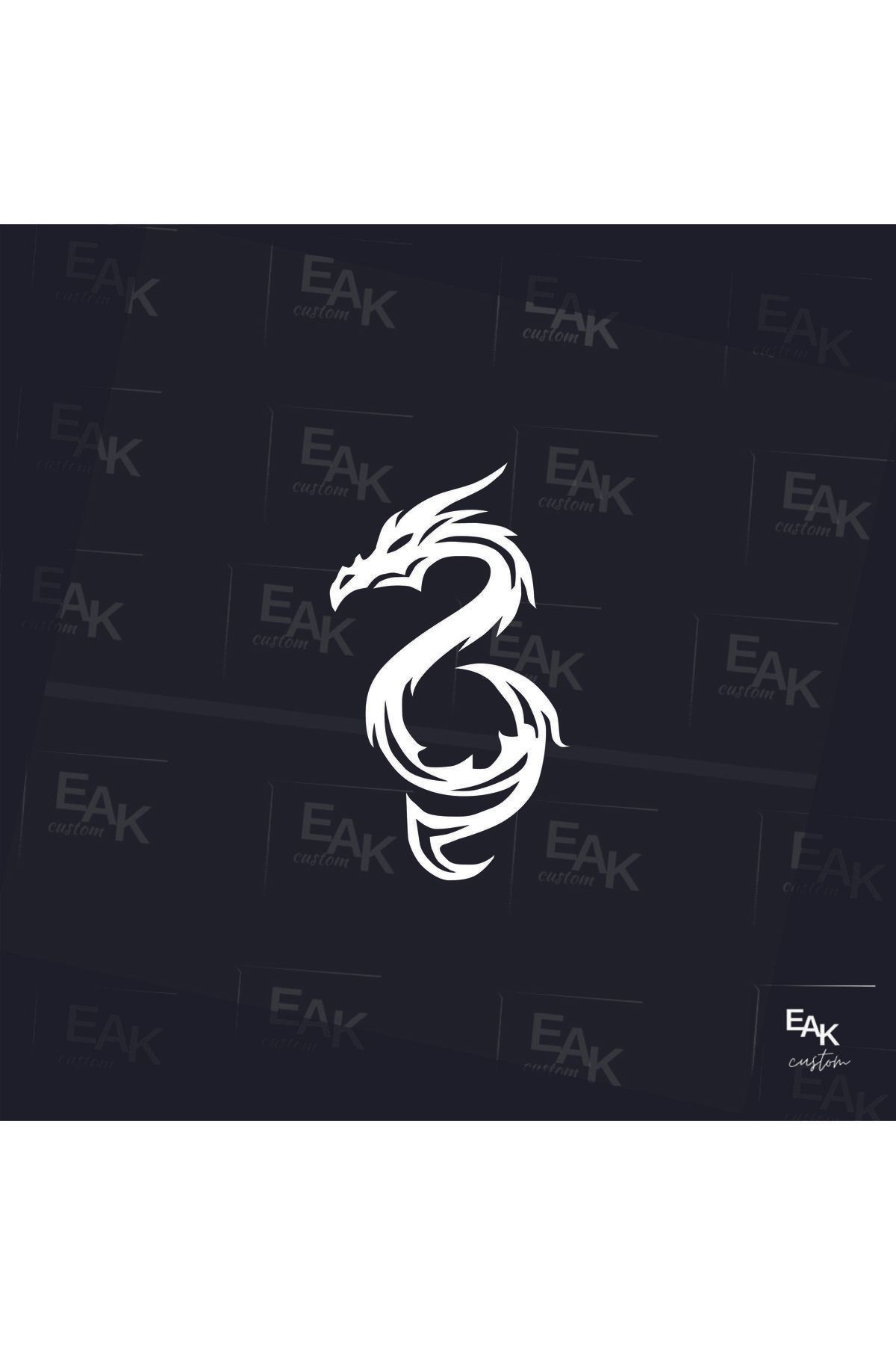 eakcustom EJDERHA oto sticker (10cm x 6cm)