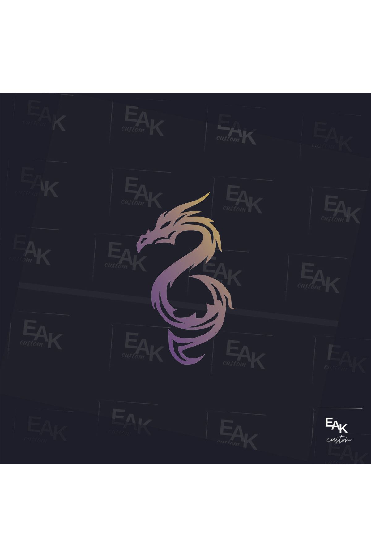 eakcustom EJDERHA oto sticker (10cm x 6cm)
