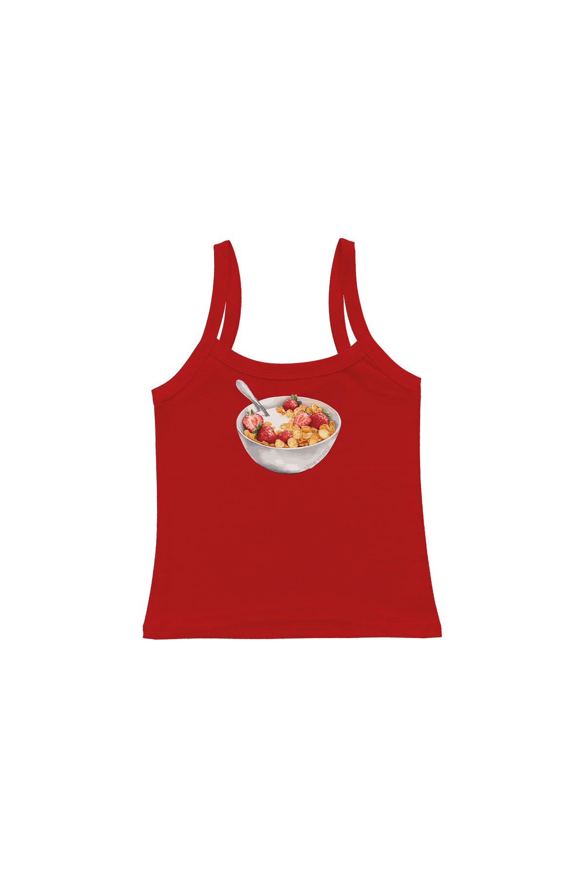 lethestudios Cereal Baskılı Askılı Üst