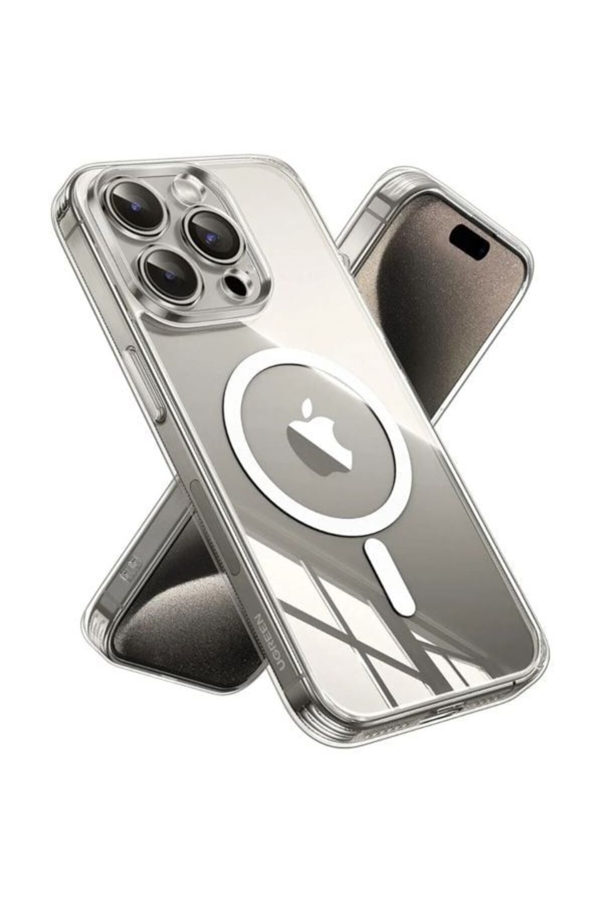 TORRAS-جراب UPRO الشفاف من سلسلة iPhone 15 Pro Max باللون الرمادي التيتانيوم | X00RP82A006 1