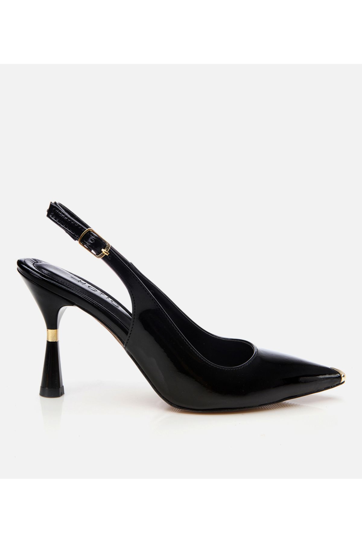 Hotiç Kadın Rugan Siyah Stiletto
