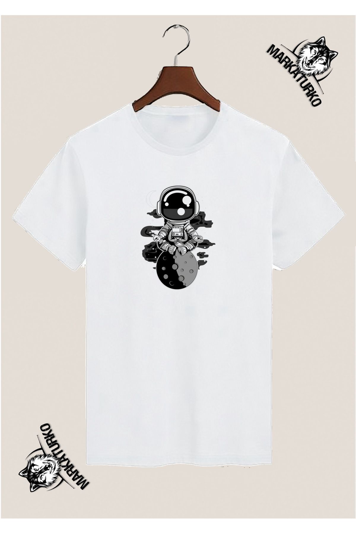 MarkaTurko ASTRONOT ÖZEL TASARIM BASKILI TSHİRT 3540-41