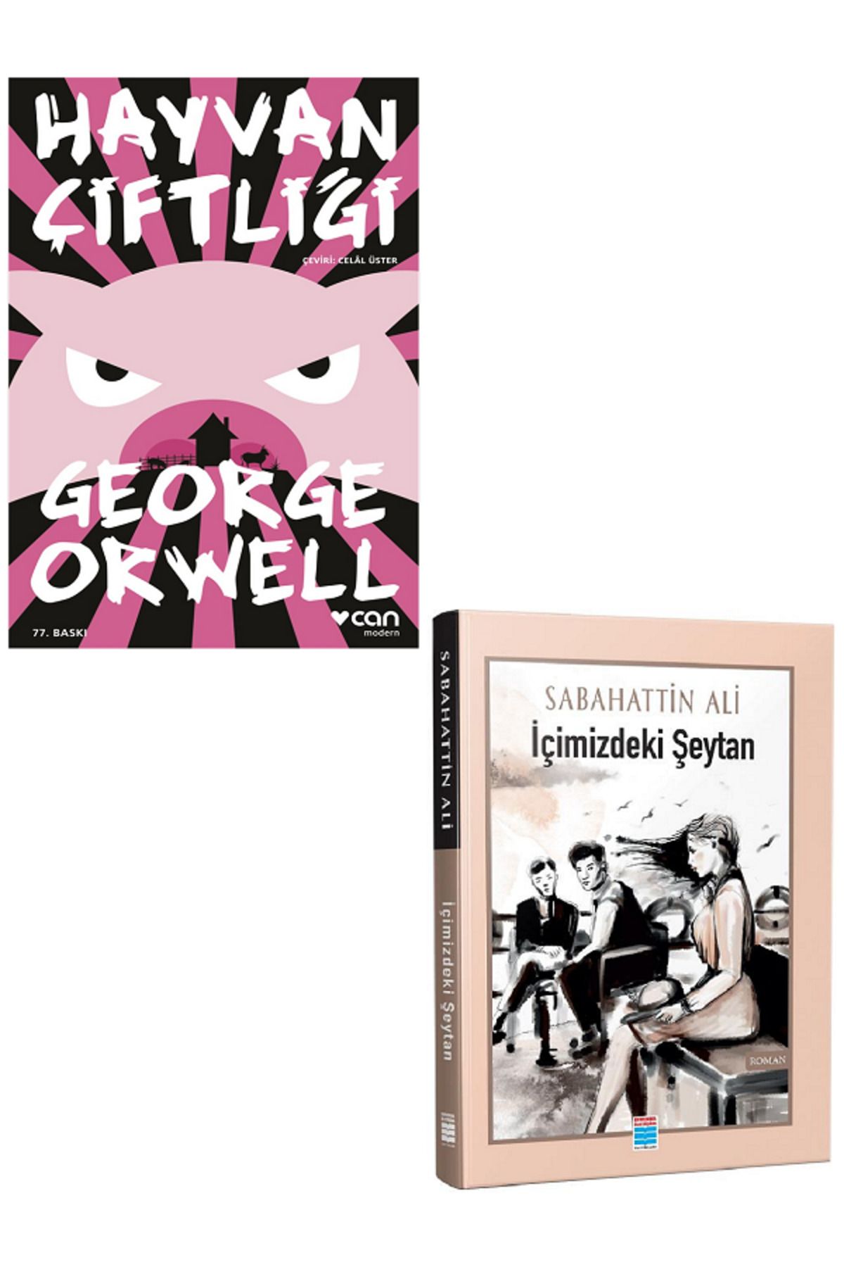 Evrensel İletişim Yayınları Hayvan Çiftliği + İçimizdeki Şeytan / 2 KİTAP SET