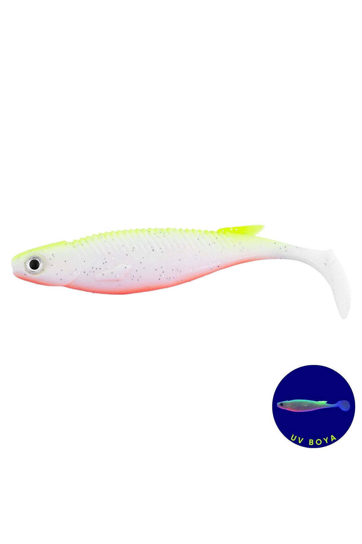 Fishack Silikon Balık - 10g 100mm - Fishack PredatorX - UV Boyalı - Mist