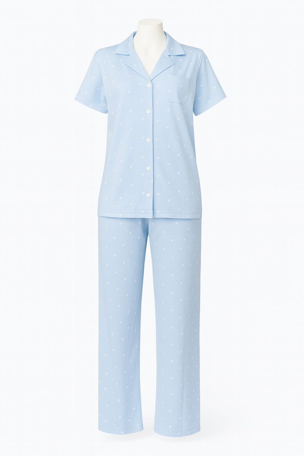 Delil Kadın Yazlık Desenli Kısa Kollu Şortlu Pijama Takımı