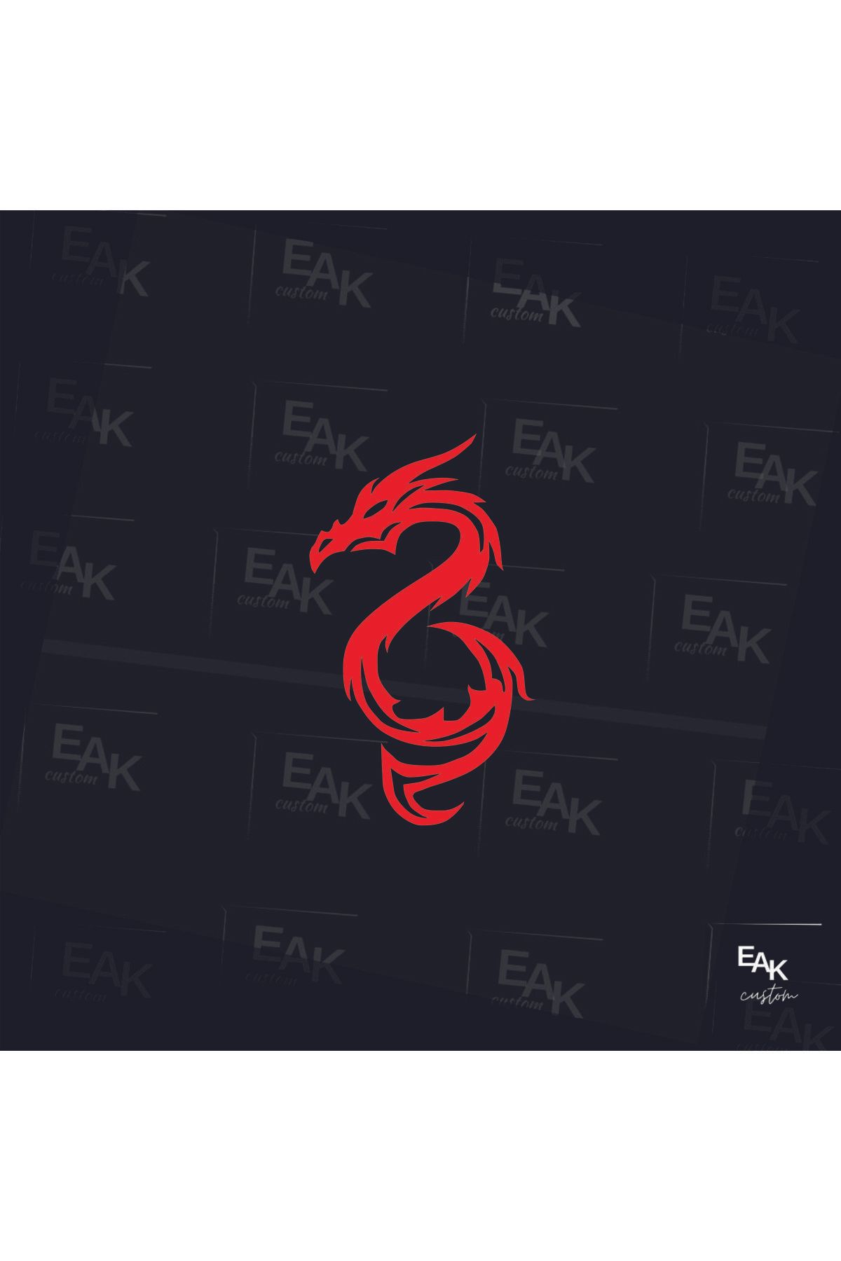eakcustom EJDERHA oto sticker (10cm x 6cm)