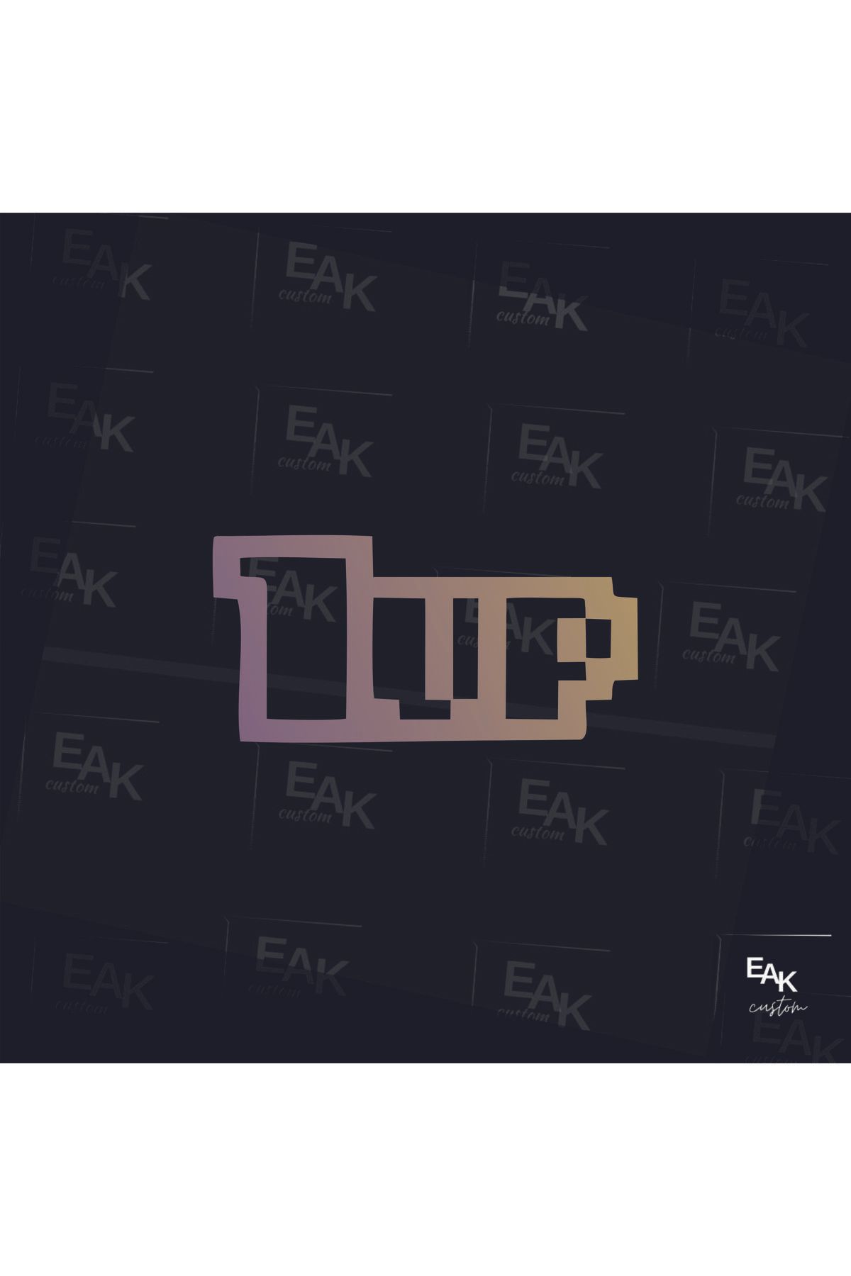 eakcustom 1UP LEVEL oto sticker (10cm x 4cm)