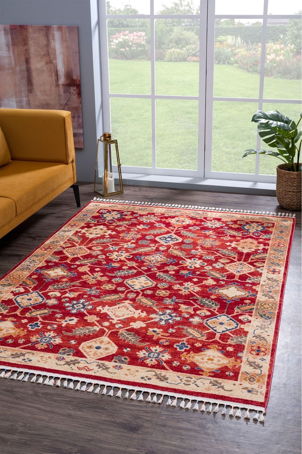 Home HEREKE , ETNİK DESENLİ SANATSAL CROSS DOKUMA SALON VE OTURMA ODASI HALISI