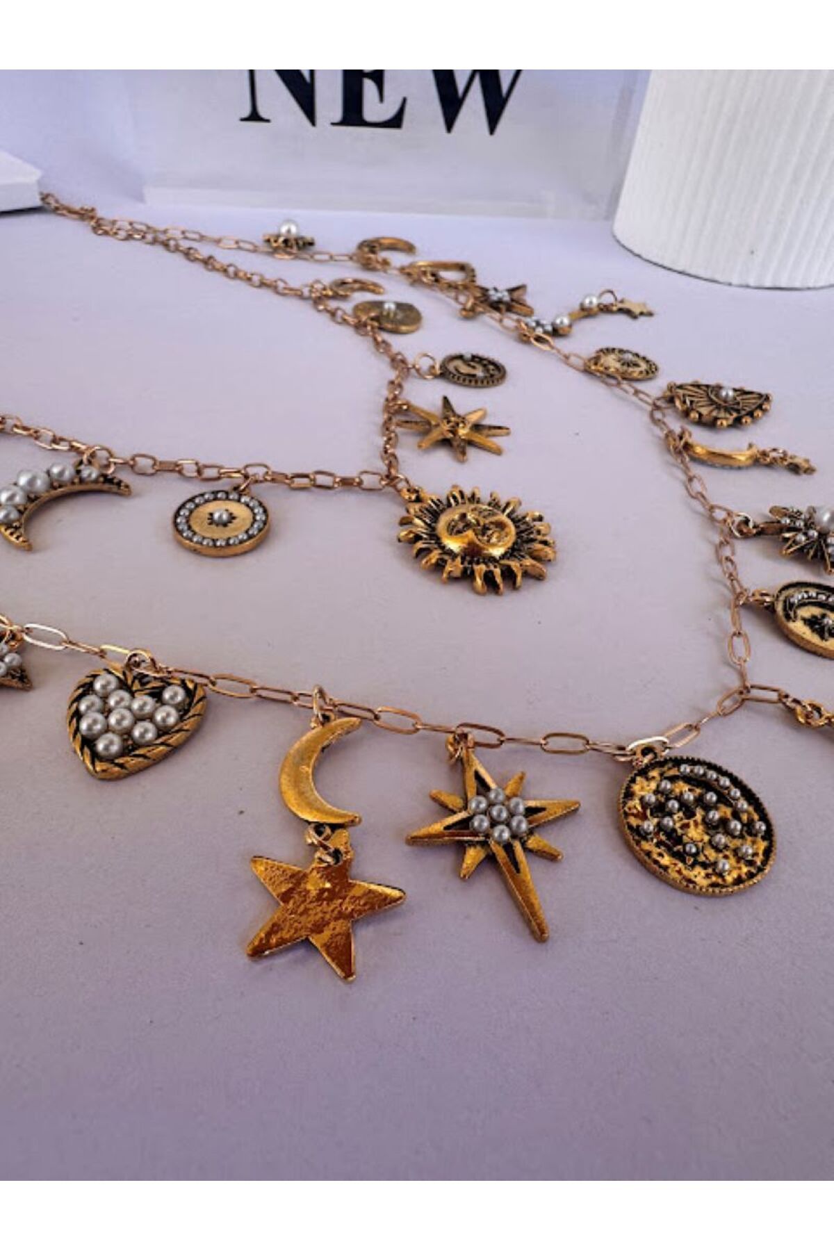 simy accessories MARKA MODEL COK CHARMLI 2li Kolye