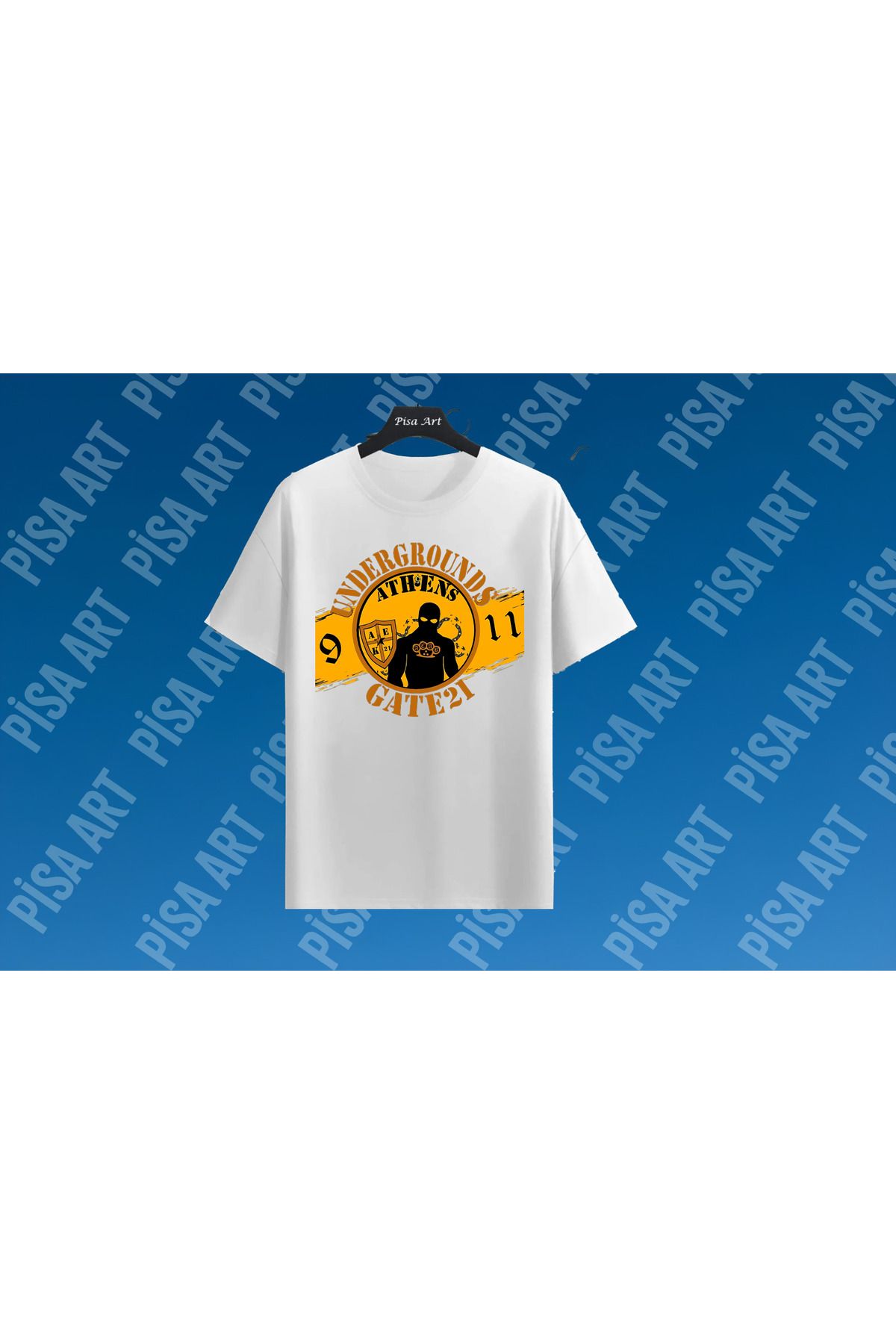 Pisa Art Yunanistan AEK Gate 21 Taraftar Grubuna Özel Tasarım t-shirt