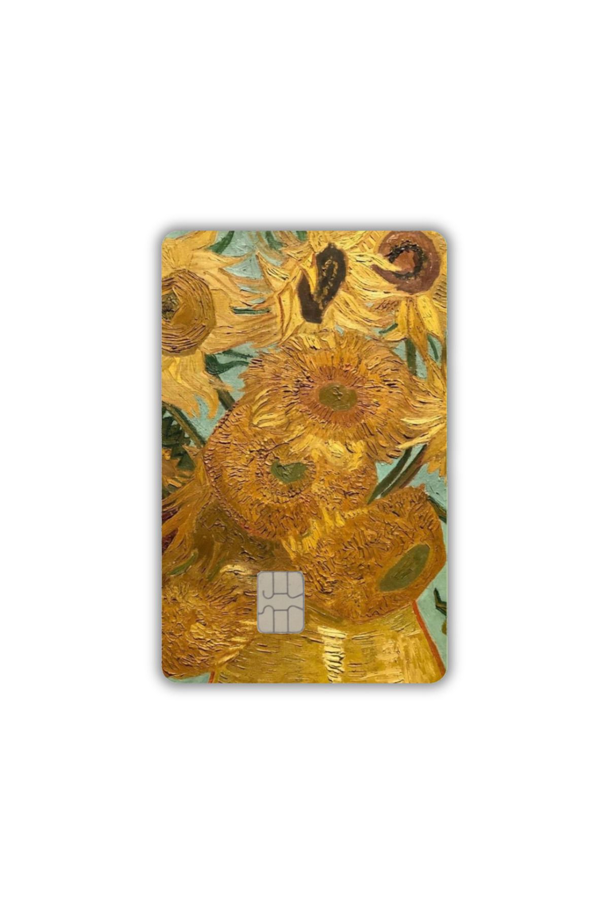 yoyadizayn Vincent Van Gogh Ayçiçekleri Öğrenci Kartı, Metro Kartı, Akbil, Kredi Kartı Kaplama KÜÇÜK ÇİP