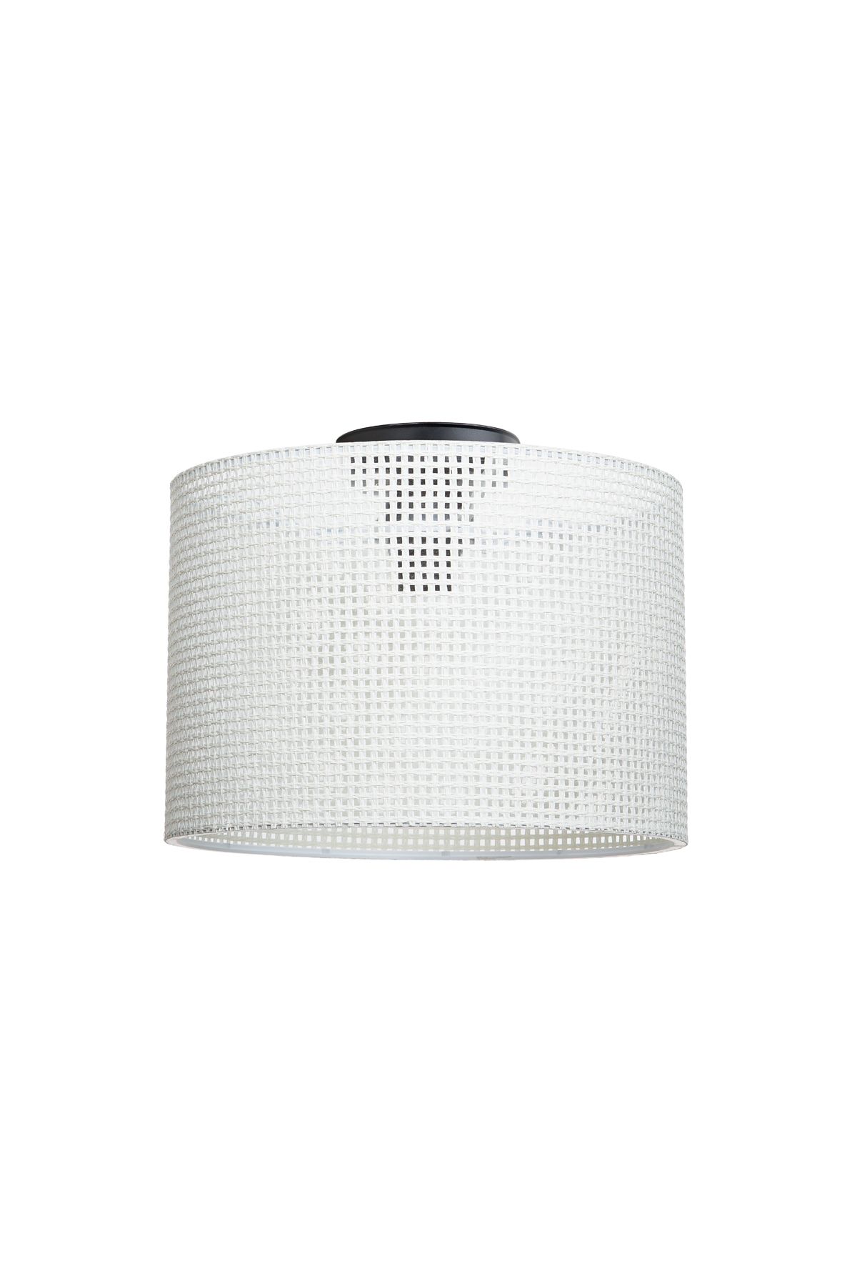 Tuğbasan GOZA 38CM SİLİNDİR PLAFONYER AVİZE HASIR KREM