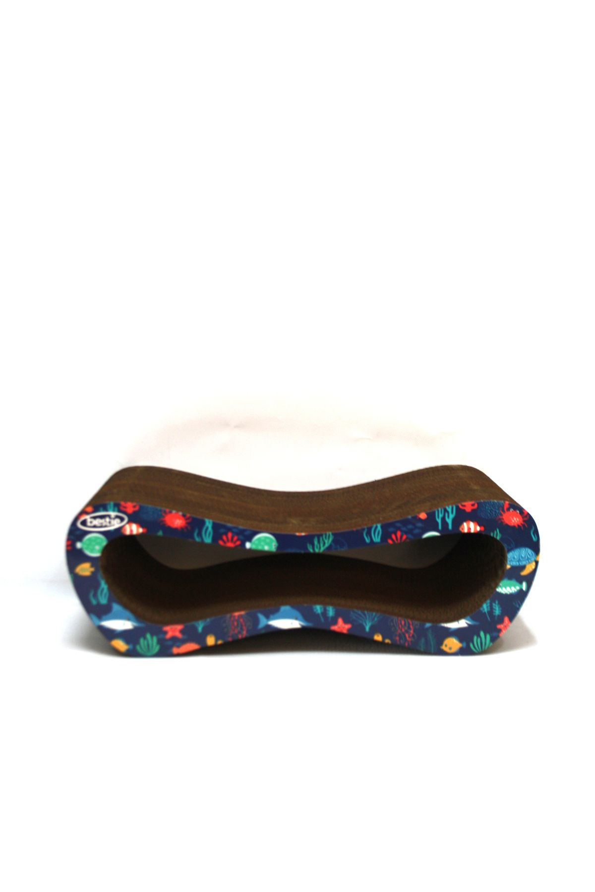 Bestie-Set of 4 - Cat Scratching Sofa Cardboard Cat Scratching Horizontal Scratching - Fish Pattern 6