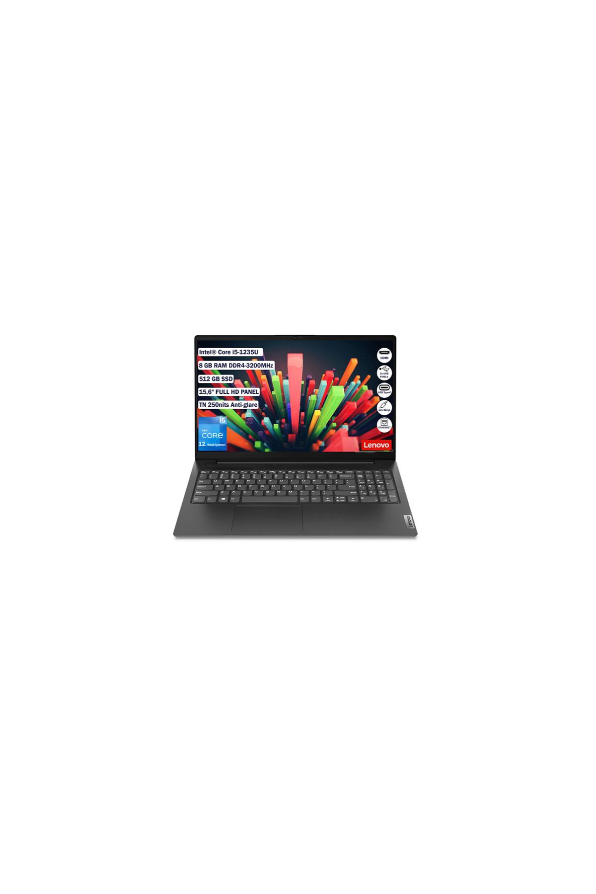 LENOVO V15 G3 IAP 82TT00A5TX i5-1235U 8 GB 512 GB SSD Iris Xe Graphics 15.6" Full HD Notebook