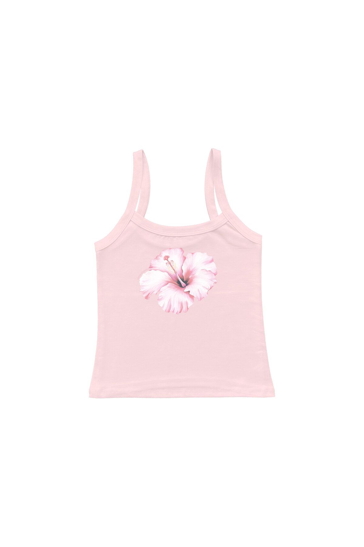 lethestudios Hibiscus Baskılı Askılı Üst
