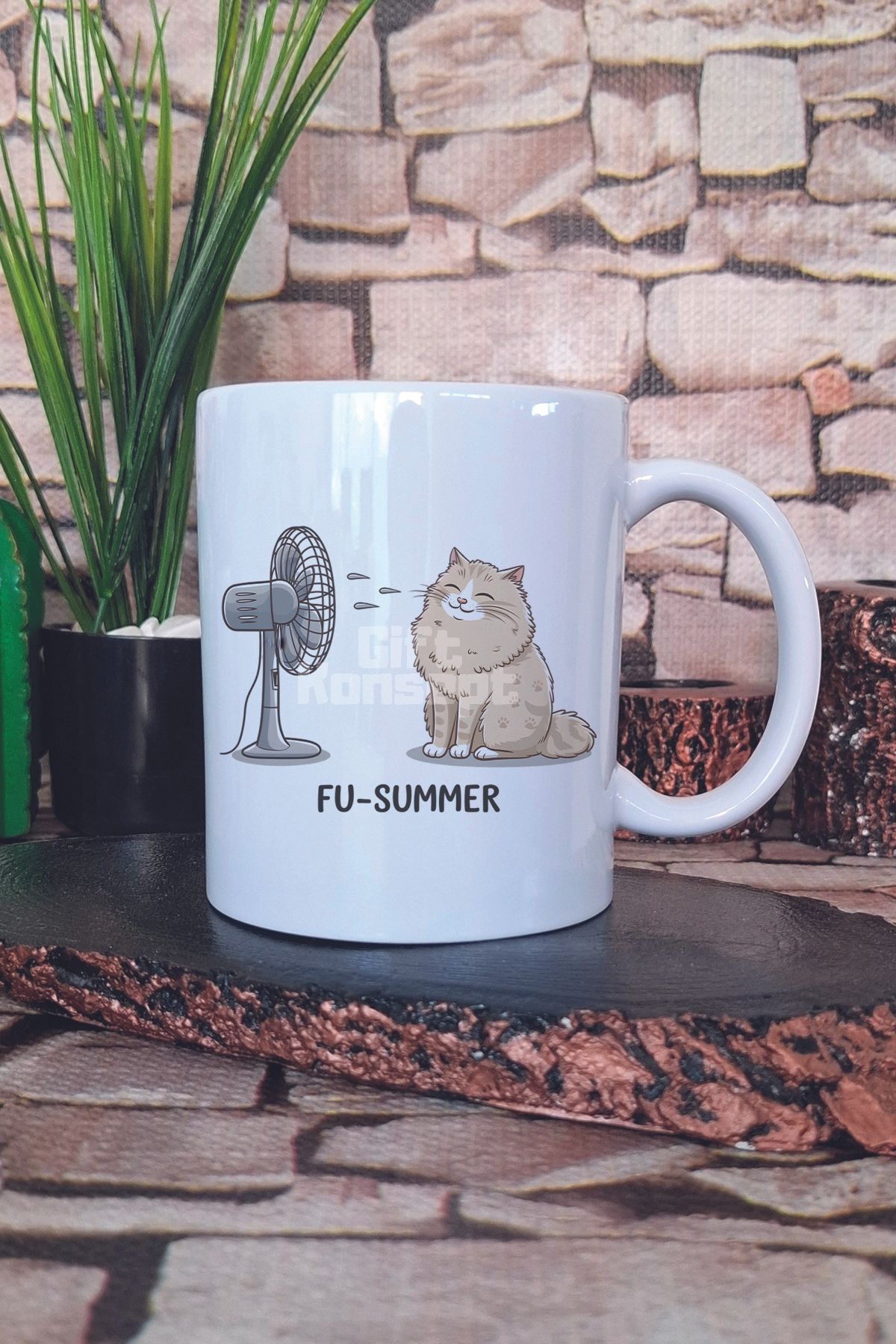giftkonsept Kedi Komik Esprili Kedisever Kedi Sahibi Eğlenceli Hediyelik Baskılı Çay Kahve Sunum Kupa Bardak