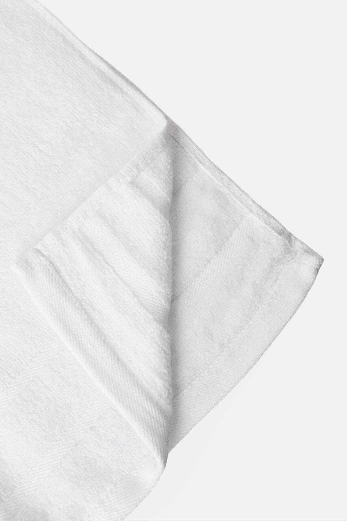 Kathy Ireland-6 Pieces Textured Towel Set, White 3