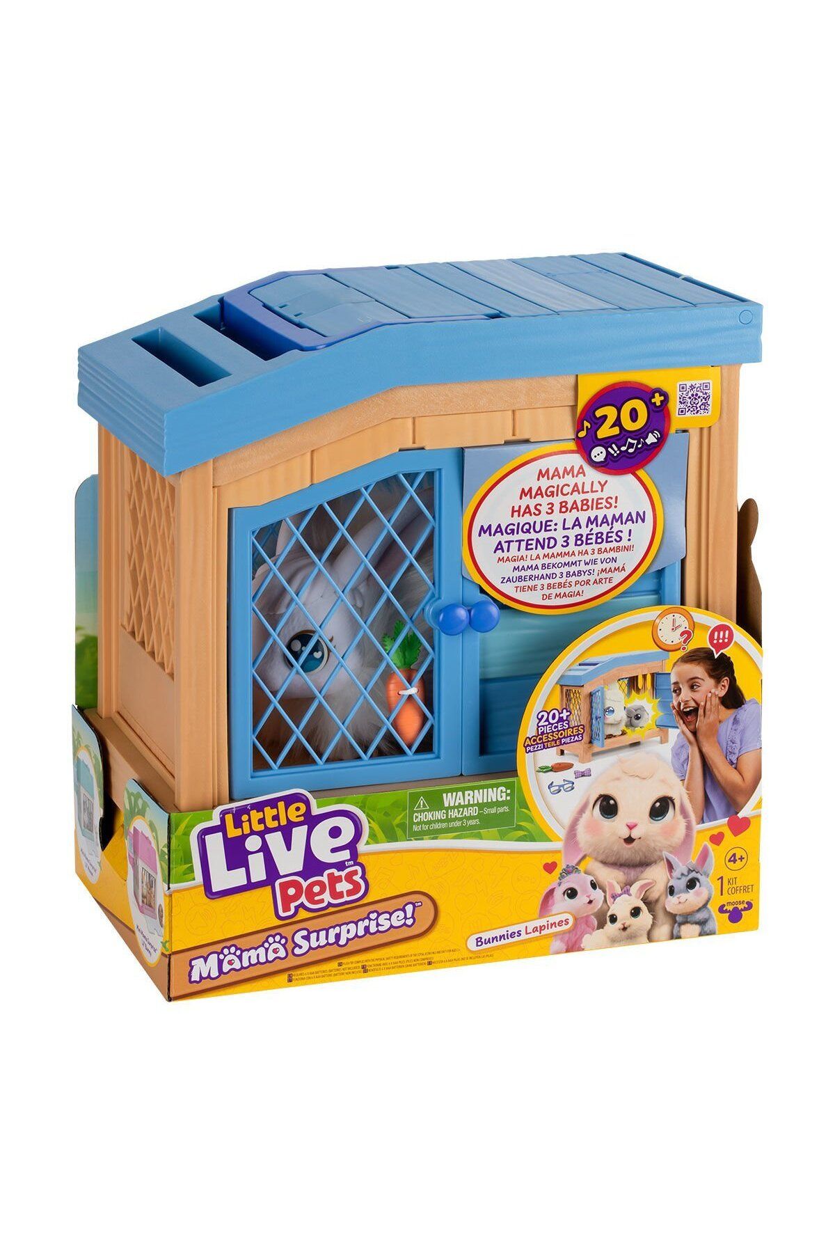 CRONDER LP303000 Little Live Pets Anne Tavşan ve Yavruları Oyun Seti - 26593