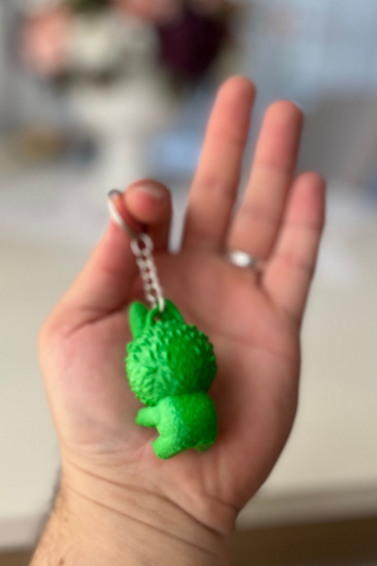 lina hobby Labubu Karakter Figür Anahtarlık - Sevimli ve Renkli Çanta Süsü (5.5 x 3.2 cm) - Özel Hediyelik