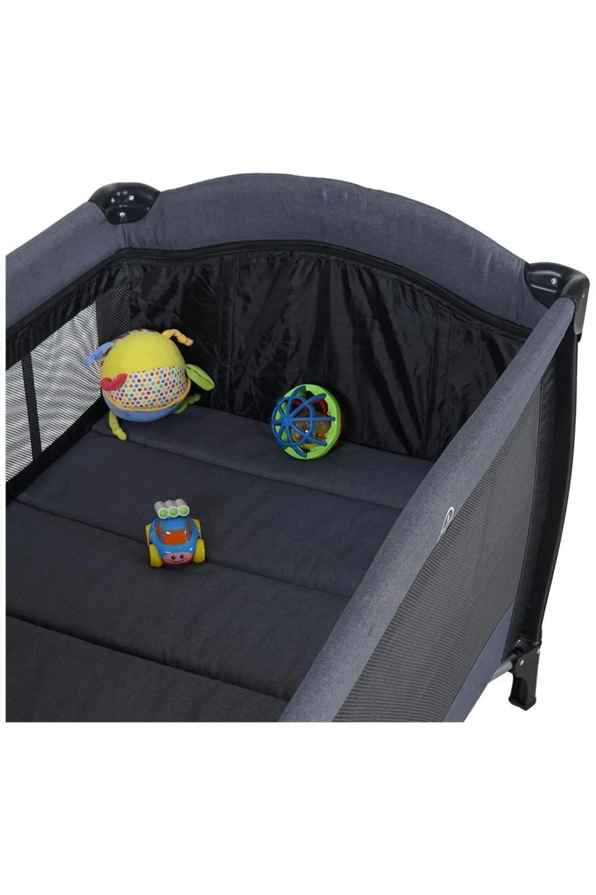 Sunny Baby 70*120 Sallanır Dönenceli Alt Açmalı Oyun Parkı Park Yatak+ Yatak + Oyuncak fotoğrafı 5 (önizleme)