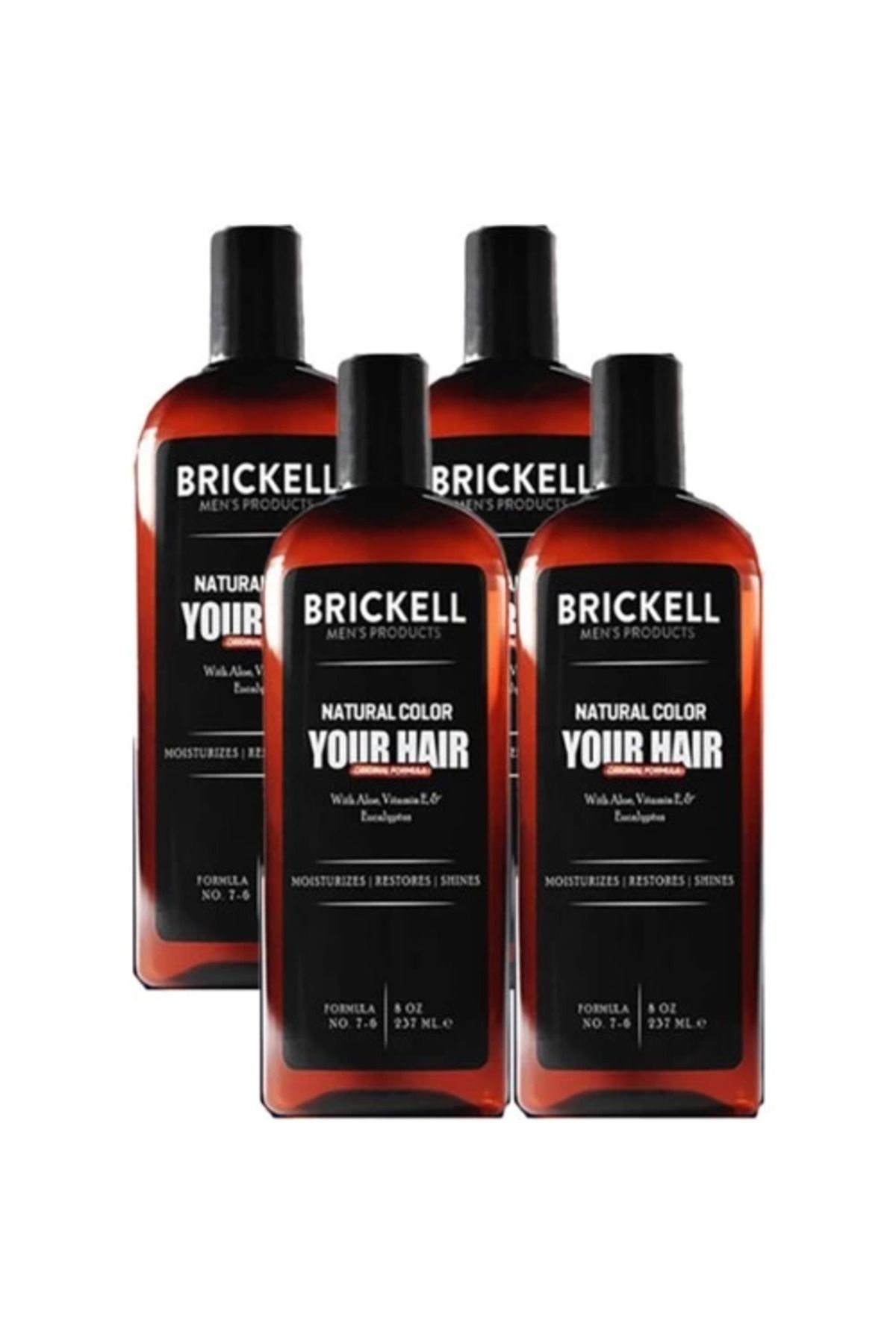 NZM TİCARET Brickell Erkeklere Özel Birckell Tvipof-92-4:0364 4adet 237 ml Beyazlara Saç Sakal Şampuanı Antiwhi