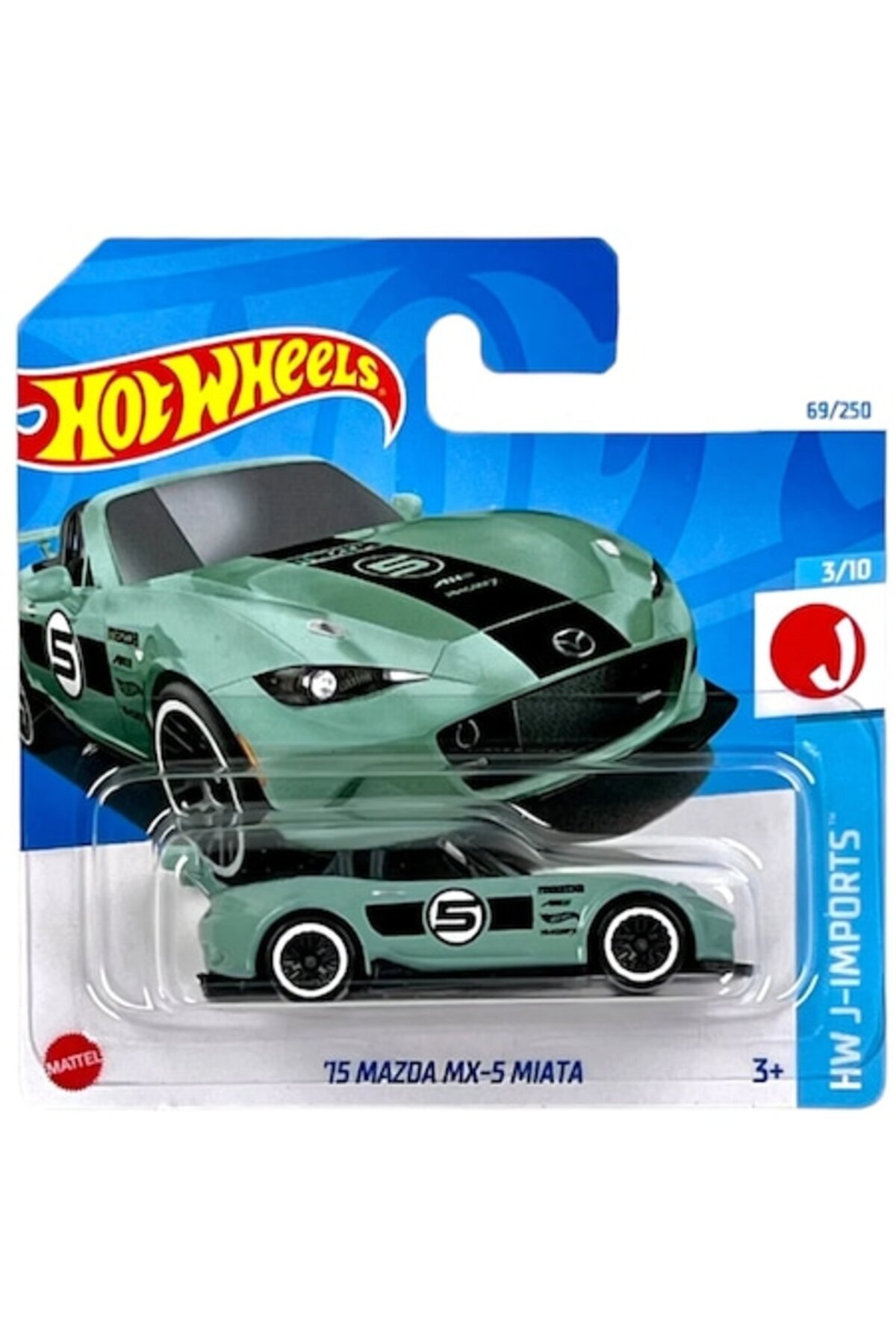 Mașinuță metalică Hot Wheels, Mazda MX-5 Miata '15, 1:64, Verde