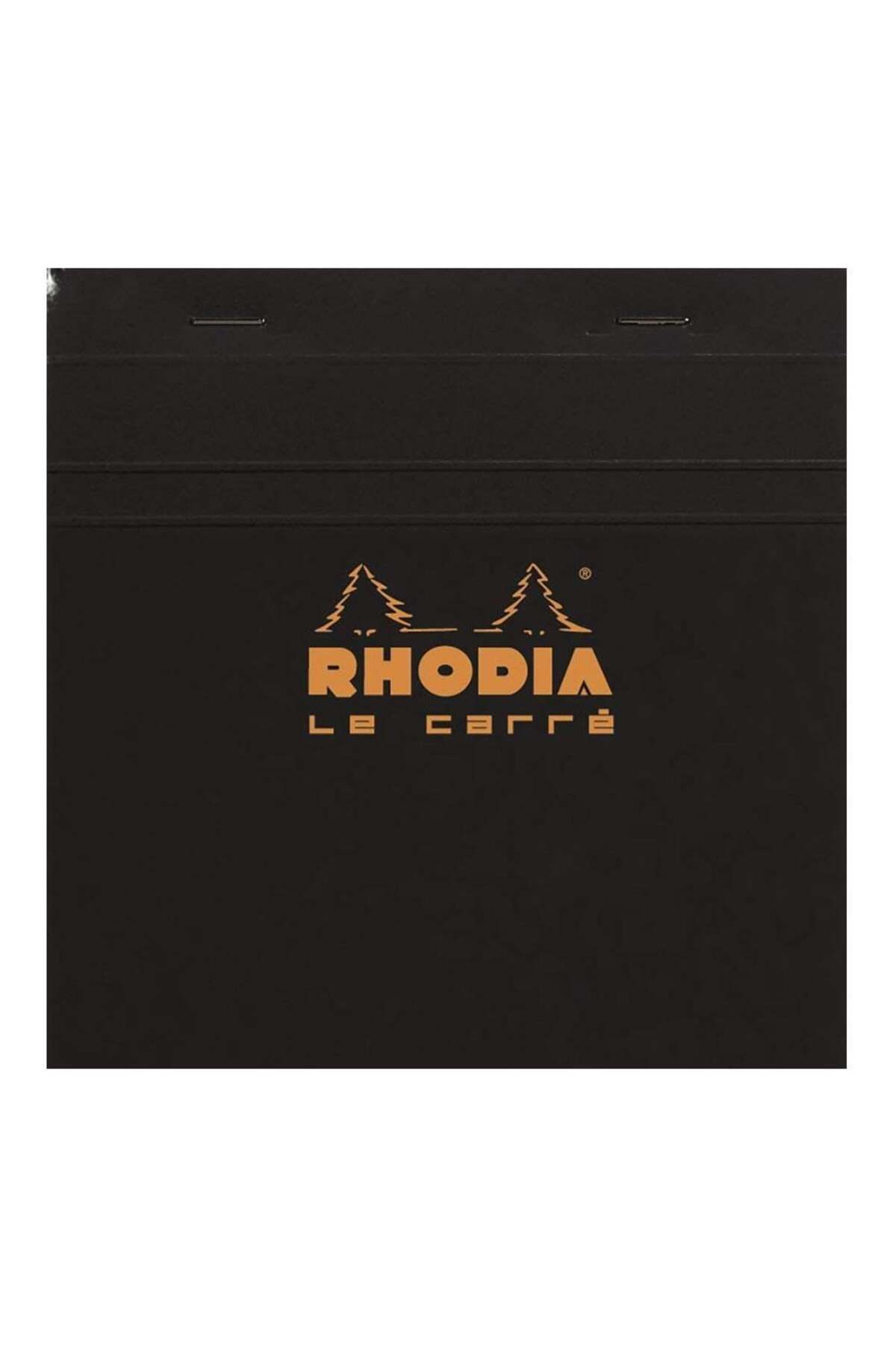 Rhodia Basic Üstten Zımbalı Bloknot Kareli Siyah