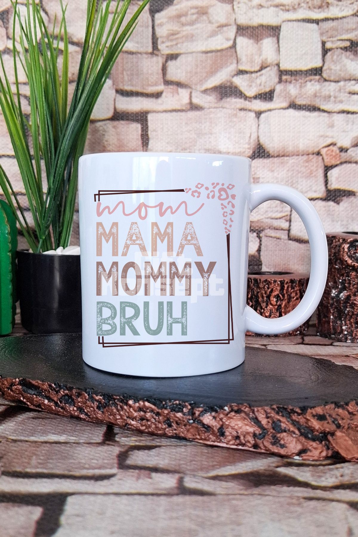 giftkonsept Mama Mommy Bruh Komik Anne Anneler Günü Hediyelik Baskılı Çay Kahve Sunum Kupa Bardak