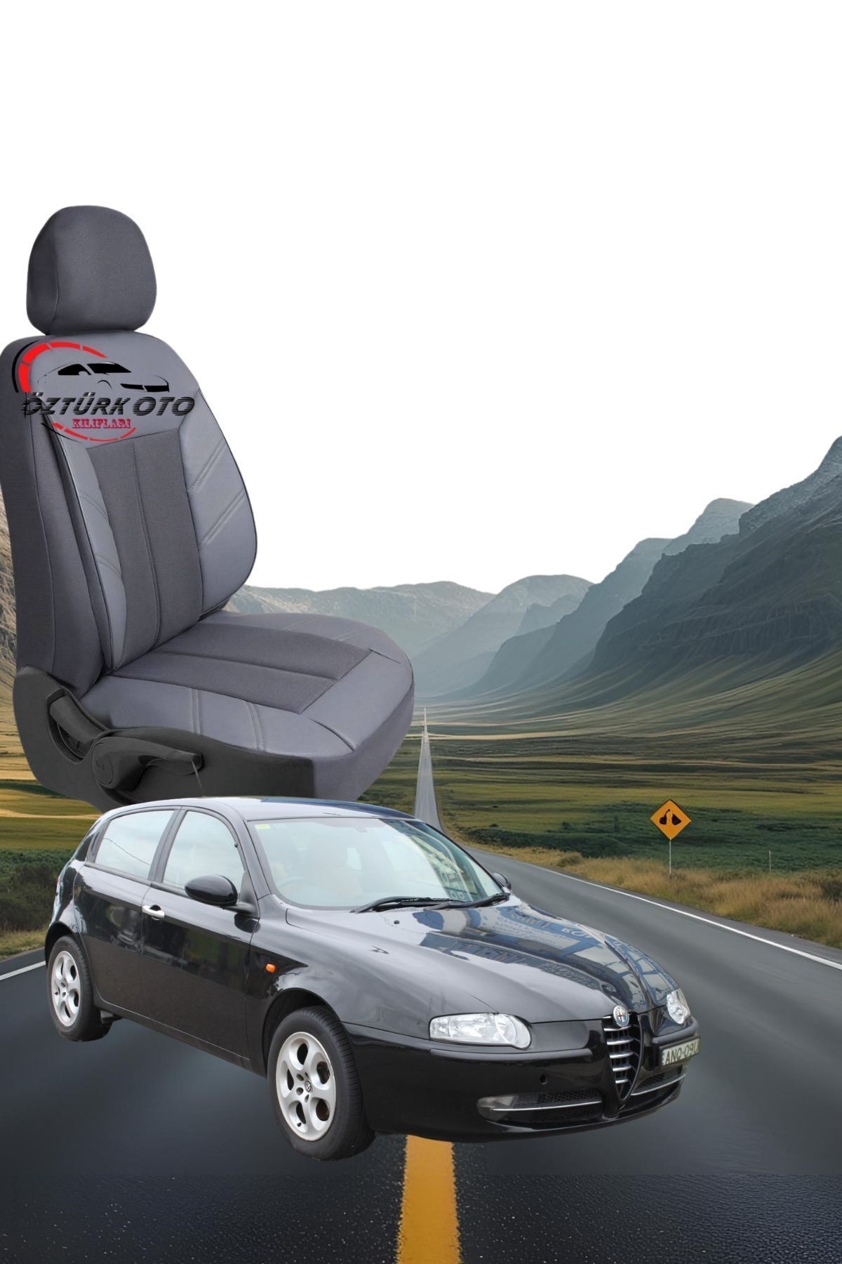 MEVLÜT ÖZTÜRK OTO KILIFLARI Akik Serisi Alfaromeo 147 Tam Set Oto Koltuk Kılıfı