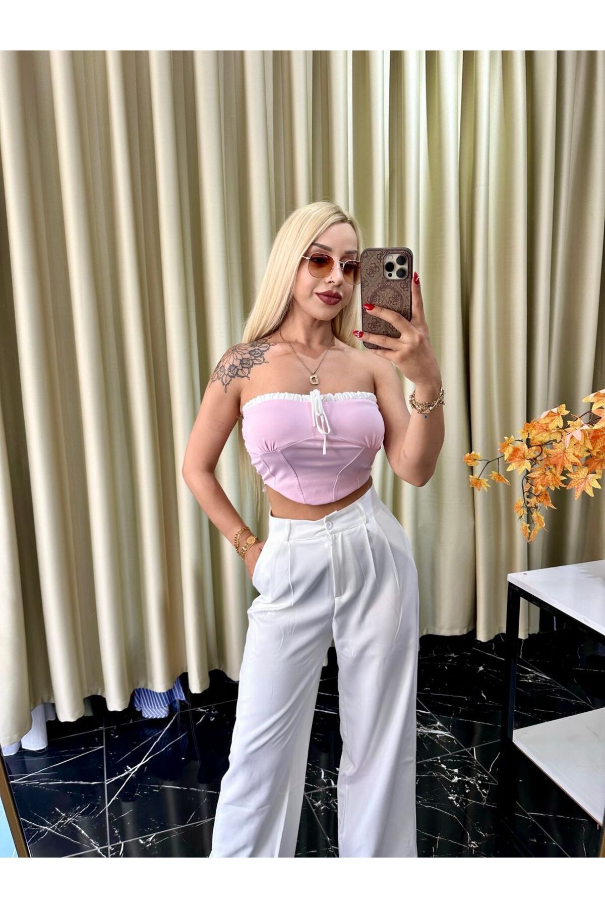 Dilara Kavraal Butik Marka Model Brck Crop