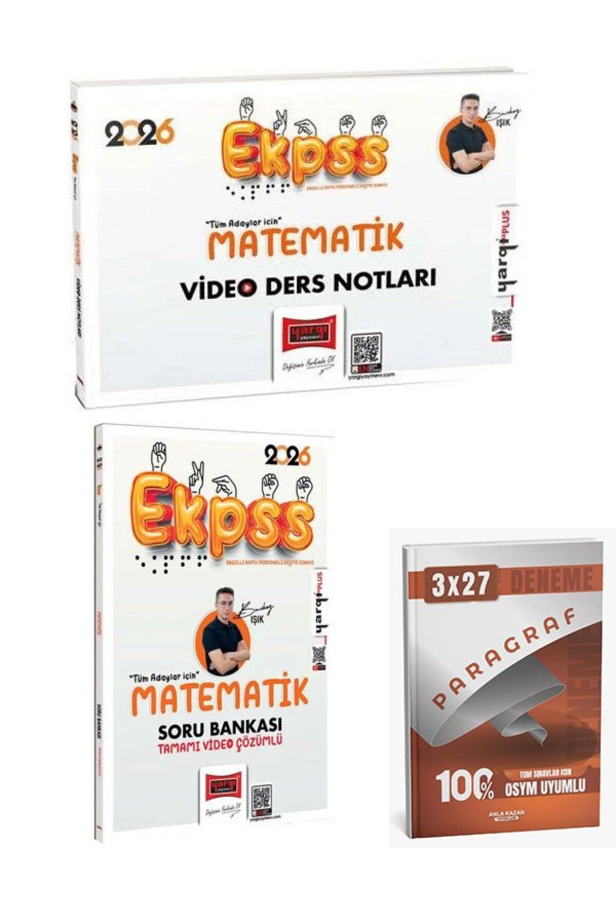 Anla Kazan Yayınları Yargı 2026 EKPSS Matematik Video Ders Notları+Soru Bankası+Anla Kazan Paragraf