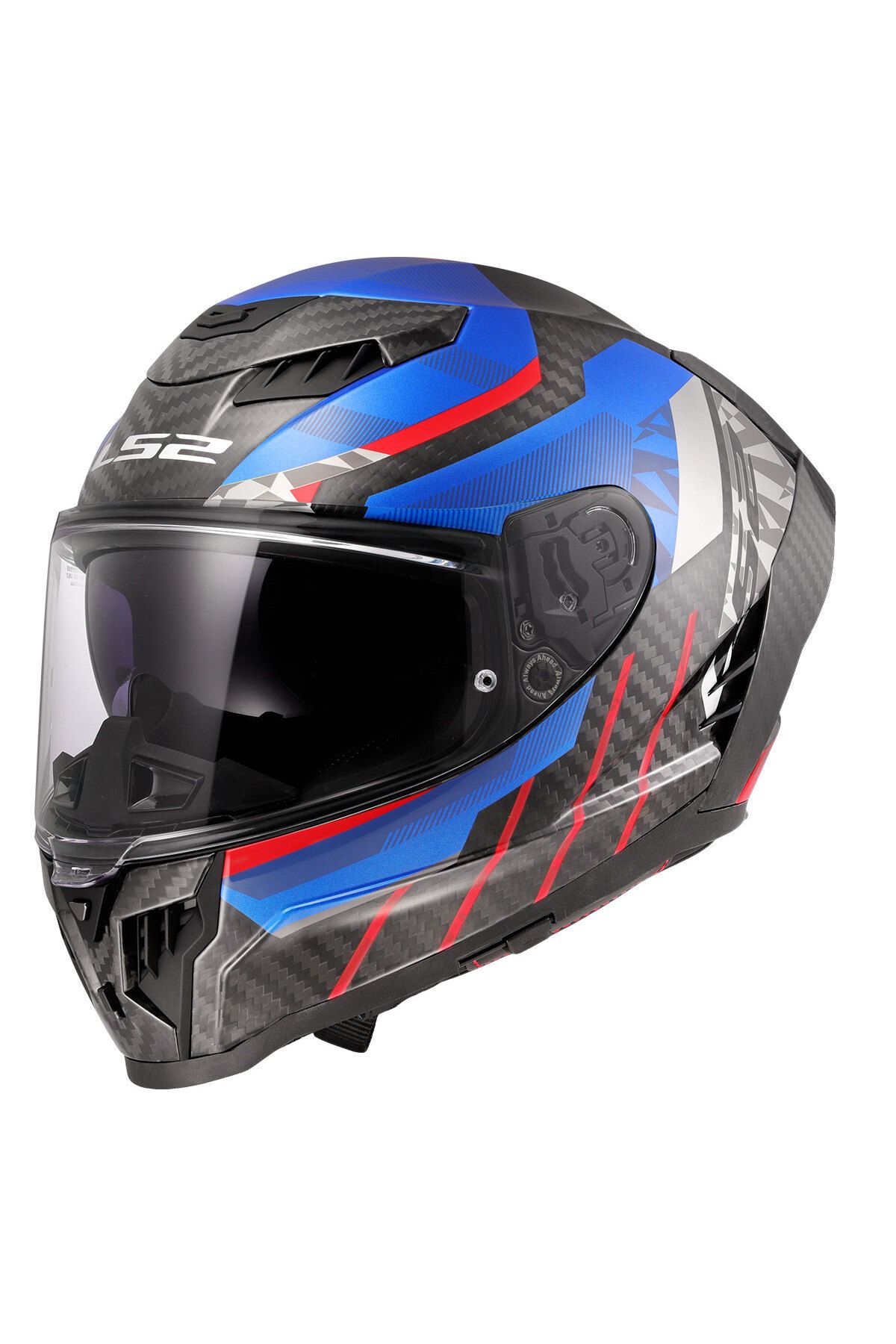 LS2 DRAGON KARBON TRAX MAVİ KASK