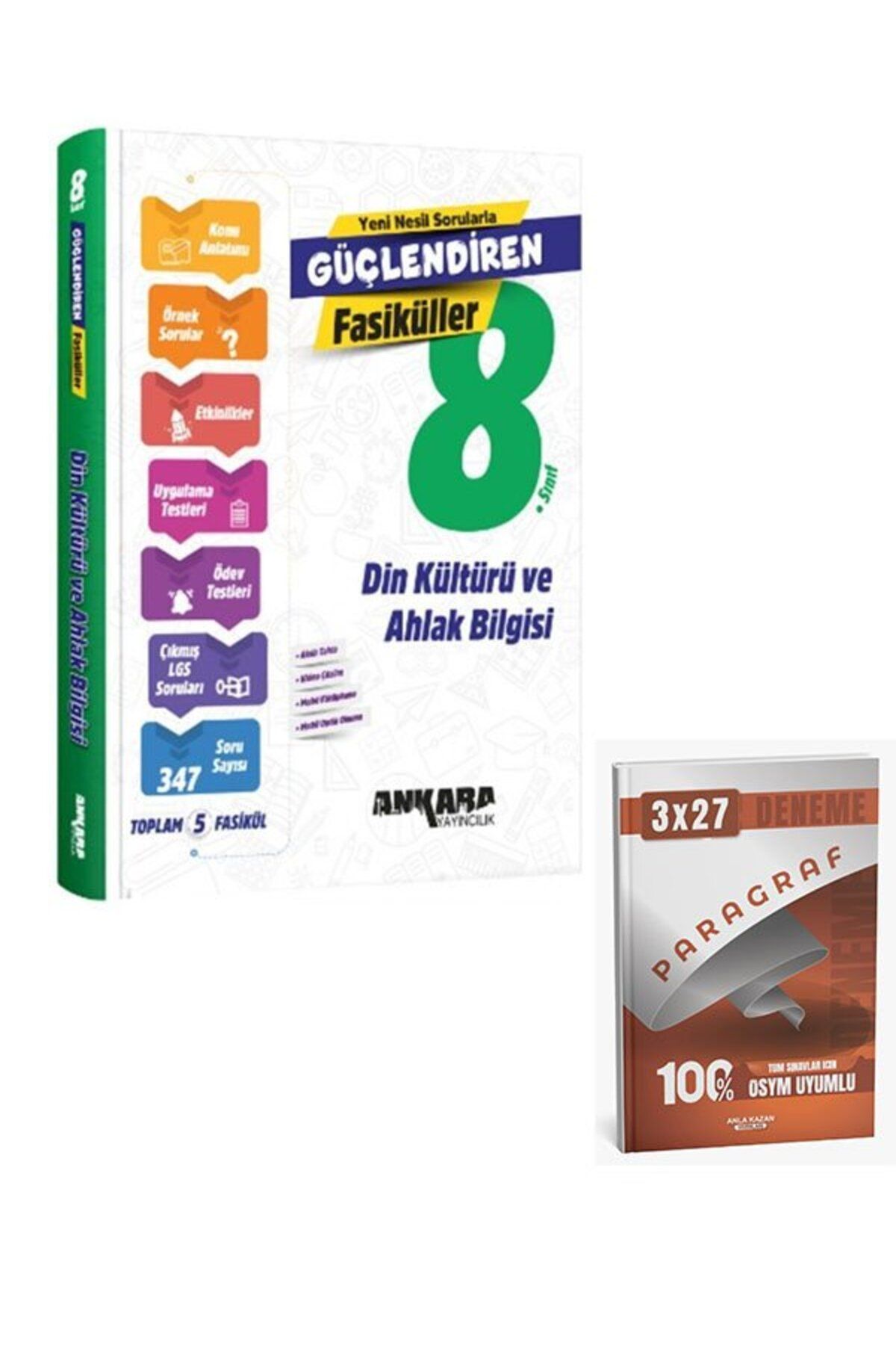 Anla Kazan Yayınları Ankara 2026 8. Sınıf Din Kültürü ve Ahlak Bilgisi Güçlendiren Fasiküller+Anla Kazan Paragraf