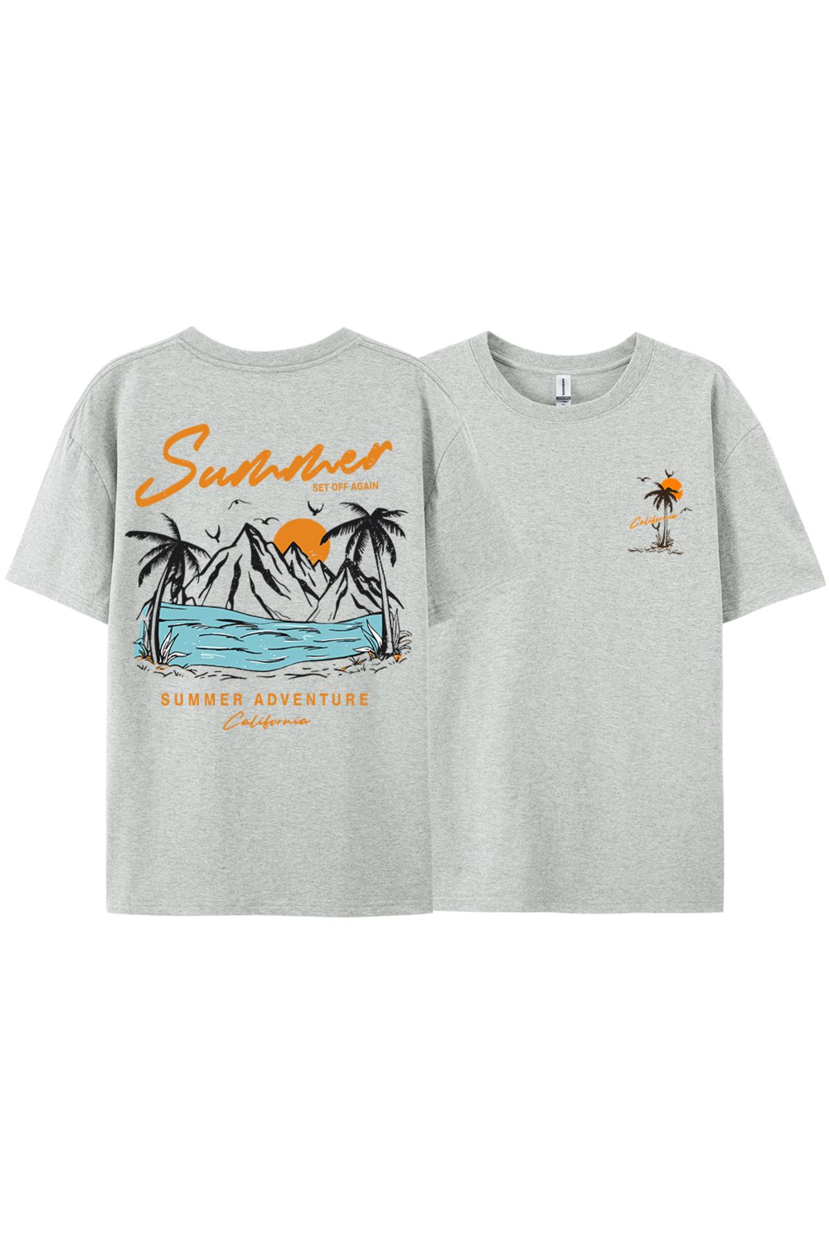 StartMore Y2k Vintage Tişört Tee Yaz tekrar Set macera California