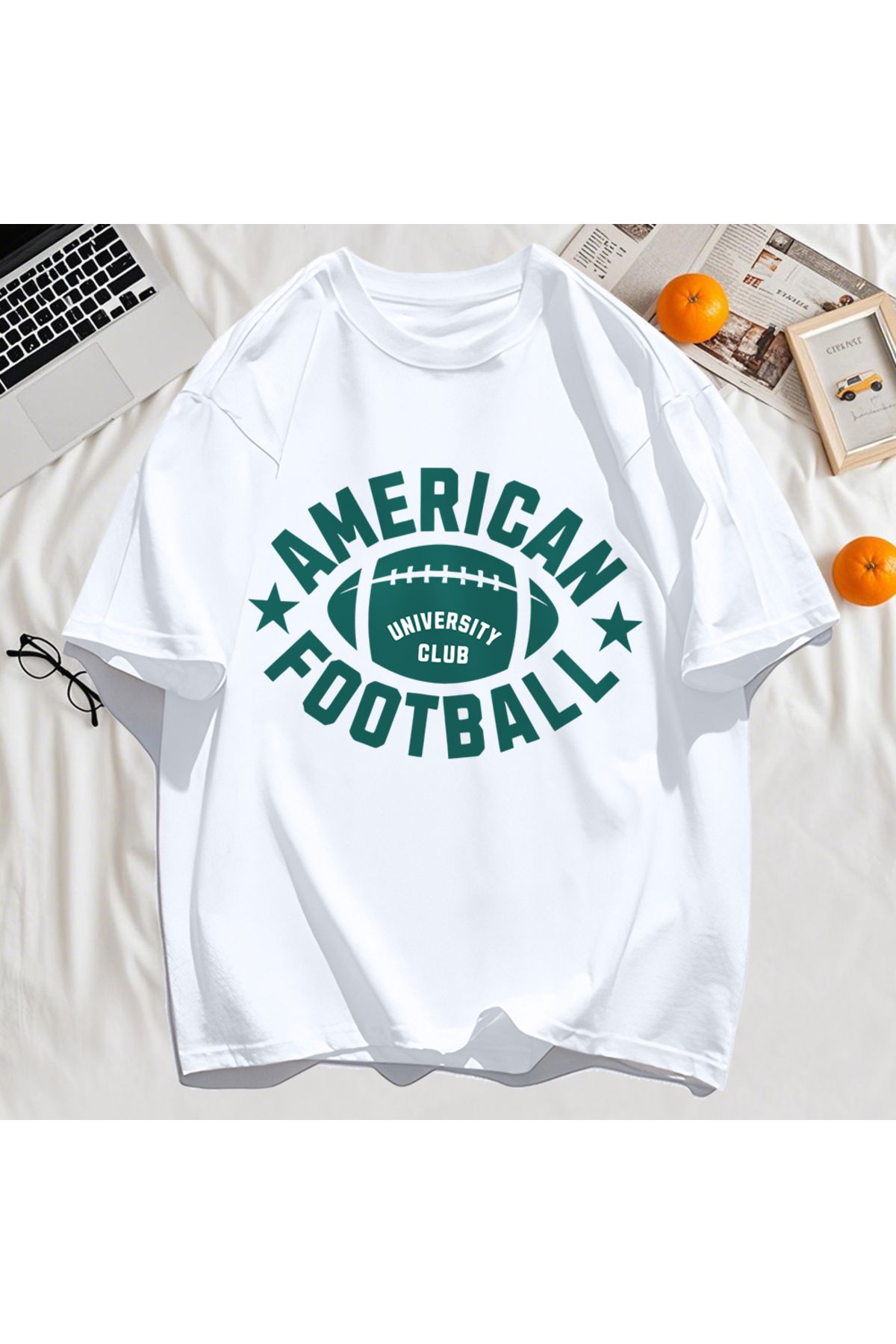 StartMore Y2k Vintage Tişört Tee Amerikan Futbolu Spor Baskılı