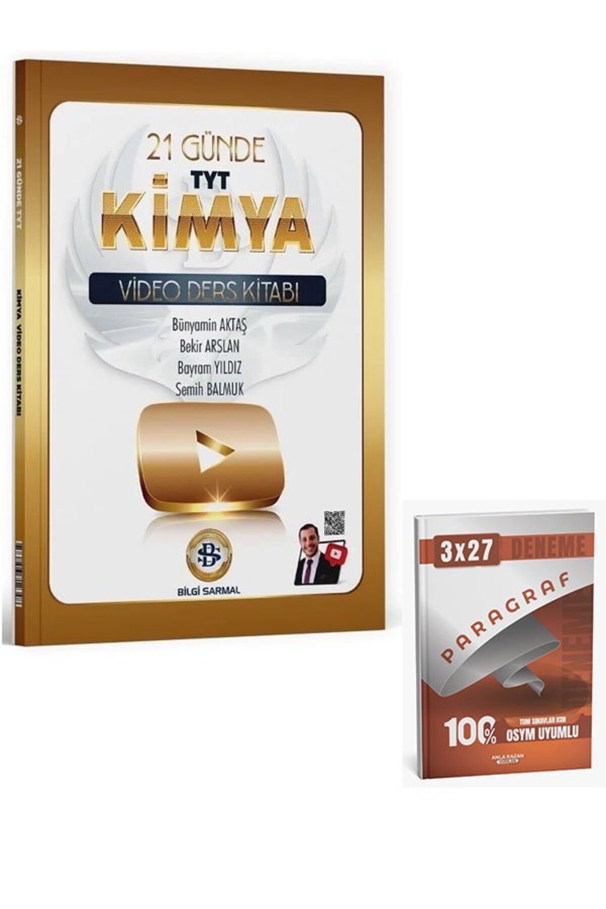Anla Kazan Yayınları Bilgi Sarmal 2026 YKS TYT 21 Günde Kimya Video Ders Kitabı+Anla Kazan Paragraf
